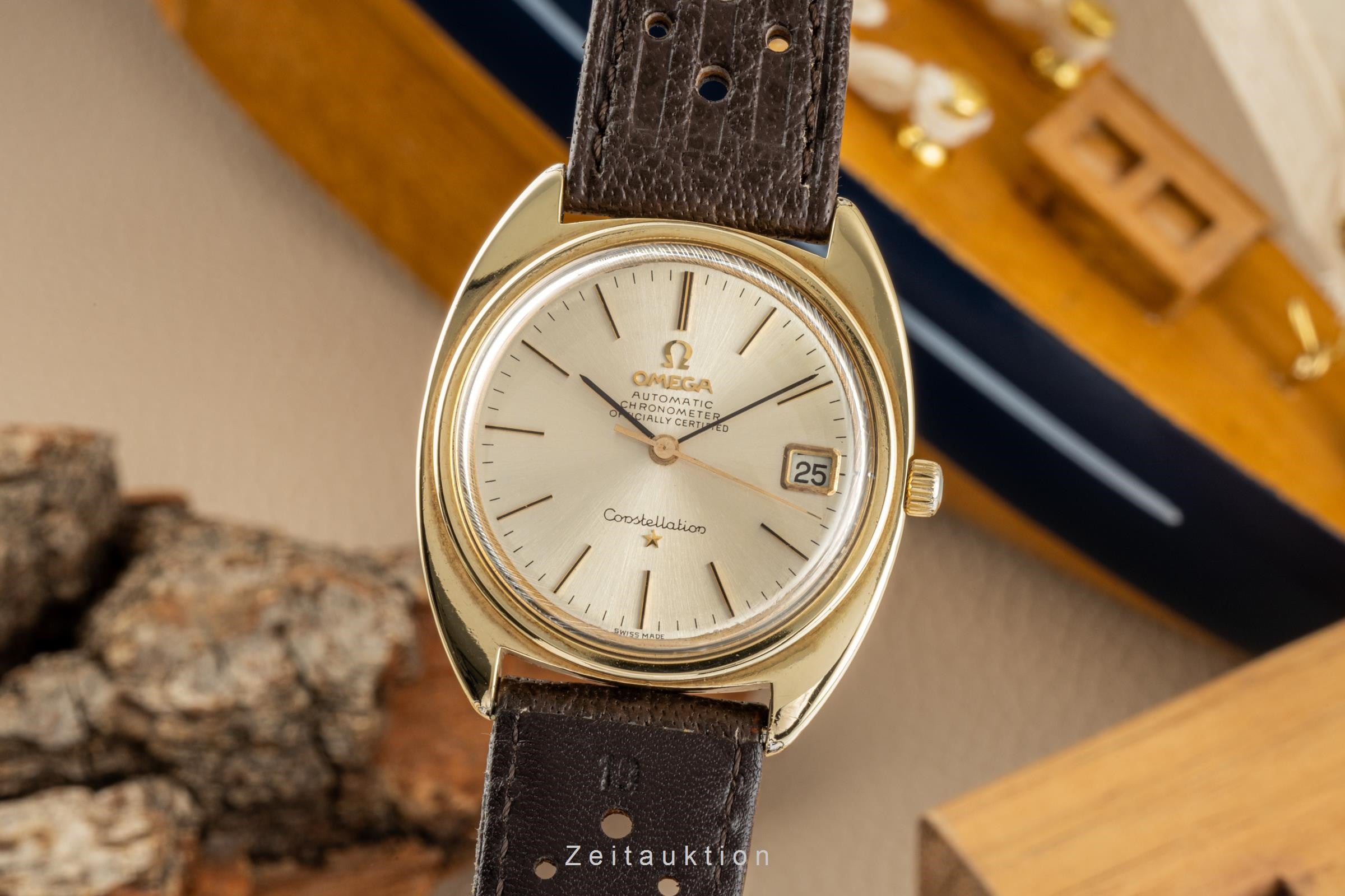 Omega Constellation gilt / steel automatic men's watch 168.017 Vintage  [2400058]