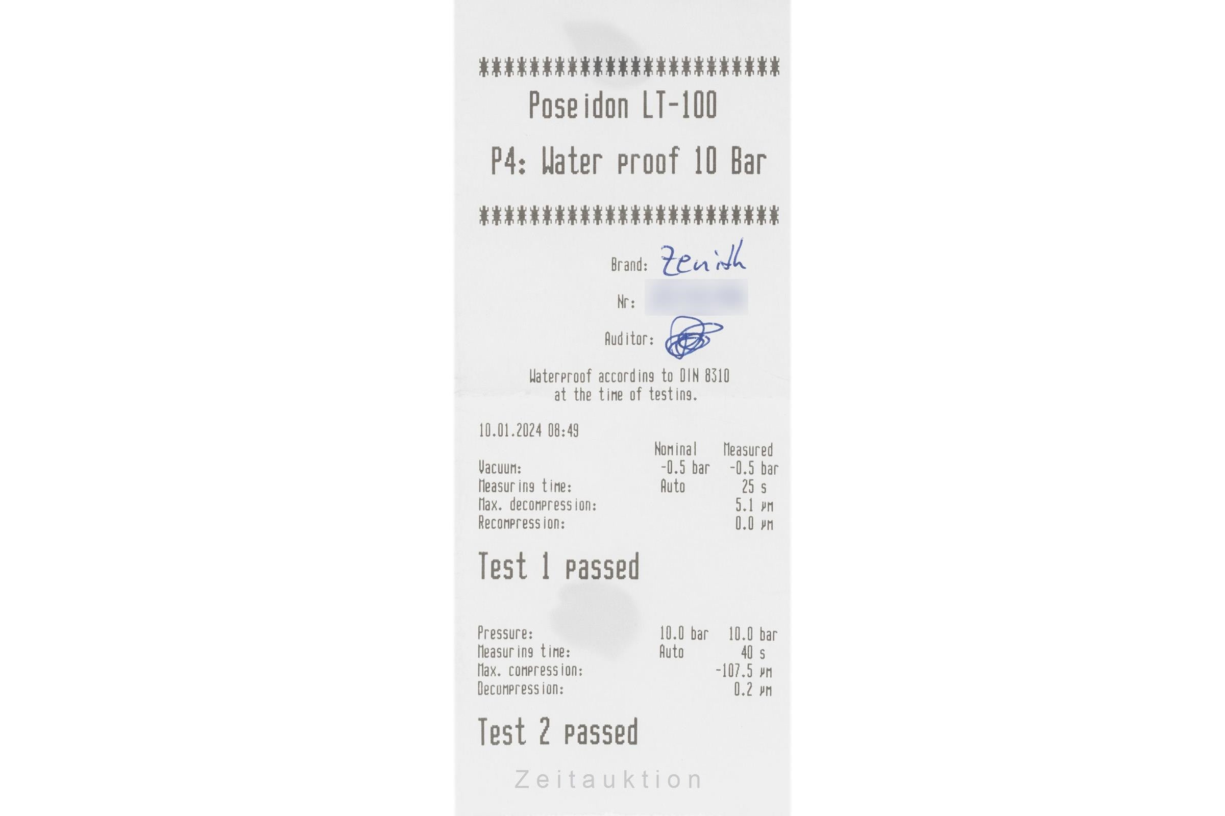 Zenith Pilot Cronometro Tipo CP 2 Chronograph Automatik 03.2240.4069/21.C774 B&P [2400063]