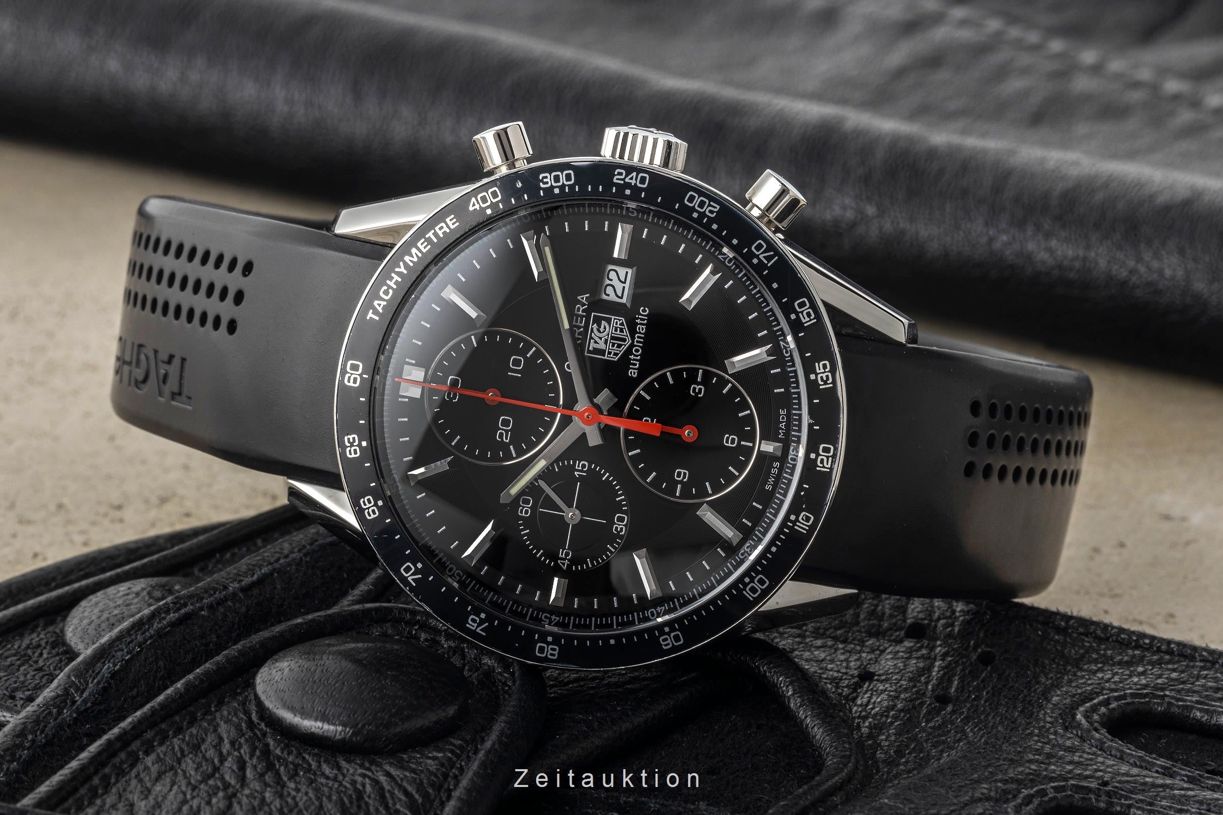 Tag Heuer Carrera Calibre 16 Chronograph Stahl Automatik Herrenuhr Ref CV2014-3  [2400086]