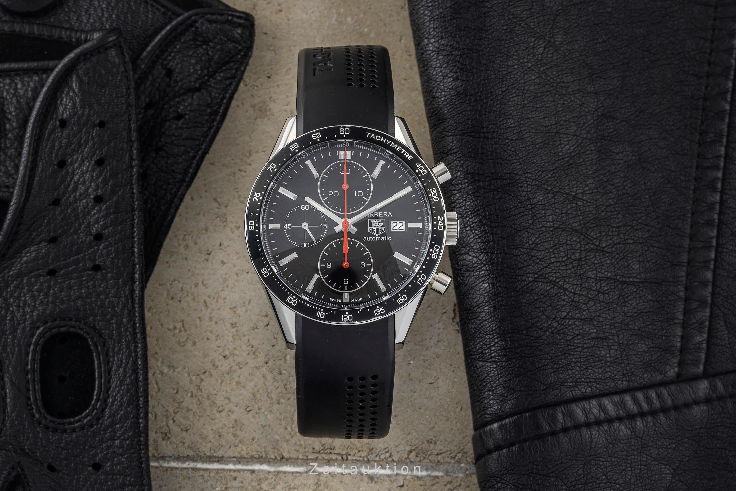 Tag Heuer Carrera Calibre 16 Chronograph Stahl Automatik Herrenuhr Ref CV2014-3  [2400086]