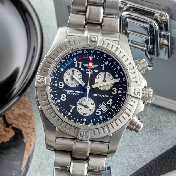 Breitling Avenger M1 Chronograph Black Dial Titan Quarz Herrenuhr Ref. E73360  [2400110]