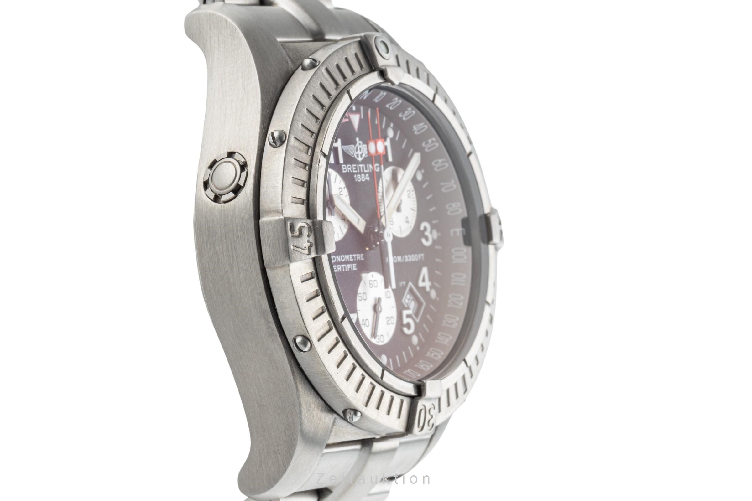 Breitling Avenger M1 Chronograph Black Dial Titan Quarz Herrenuhr Ref. E73360  [2400110]