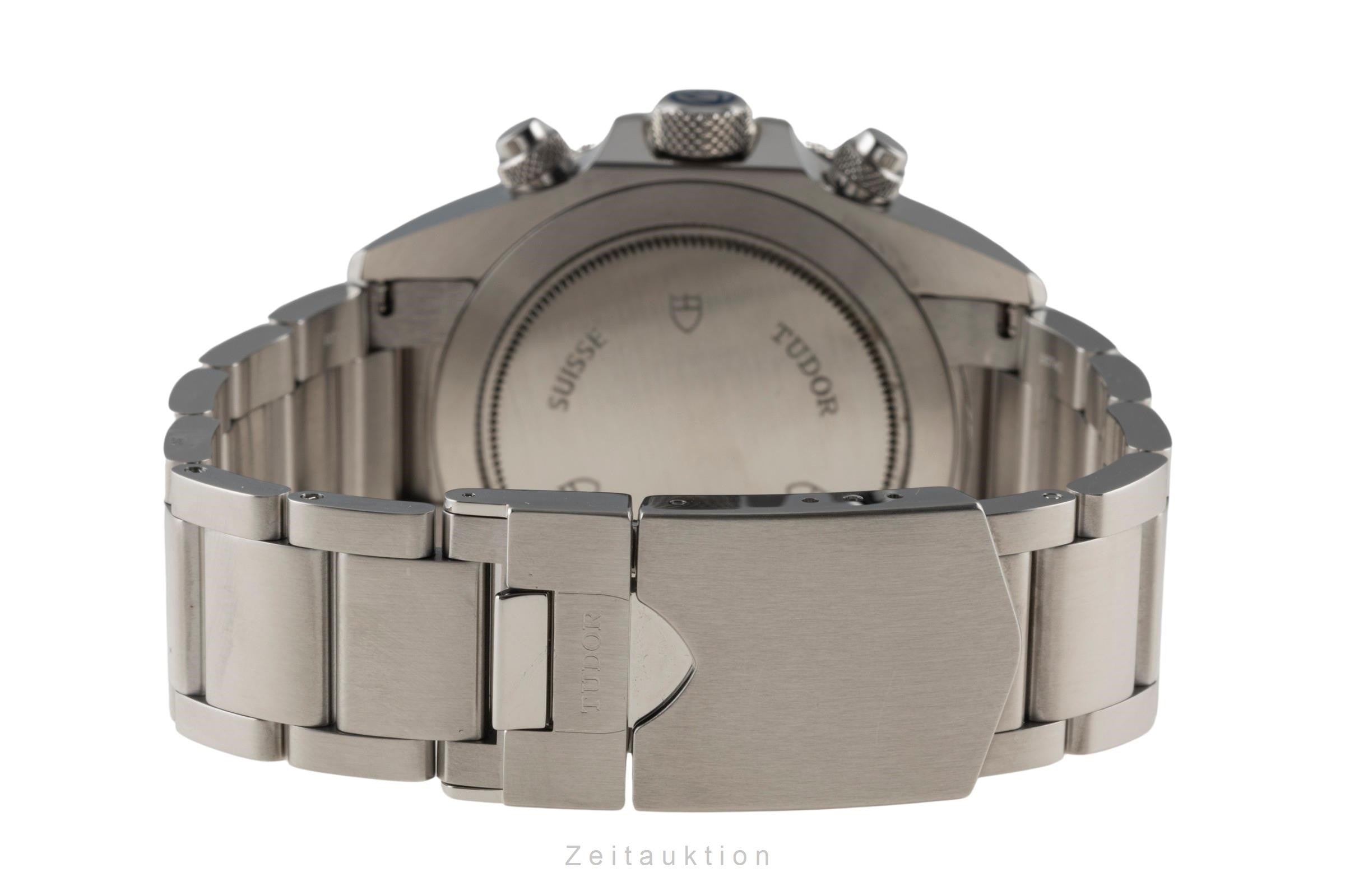 Tudor Heritage Chronograph Blue Automatik Stahl Ref 70330B B&P 2022 VP: 5550,- € [2400127]