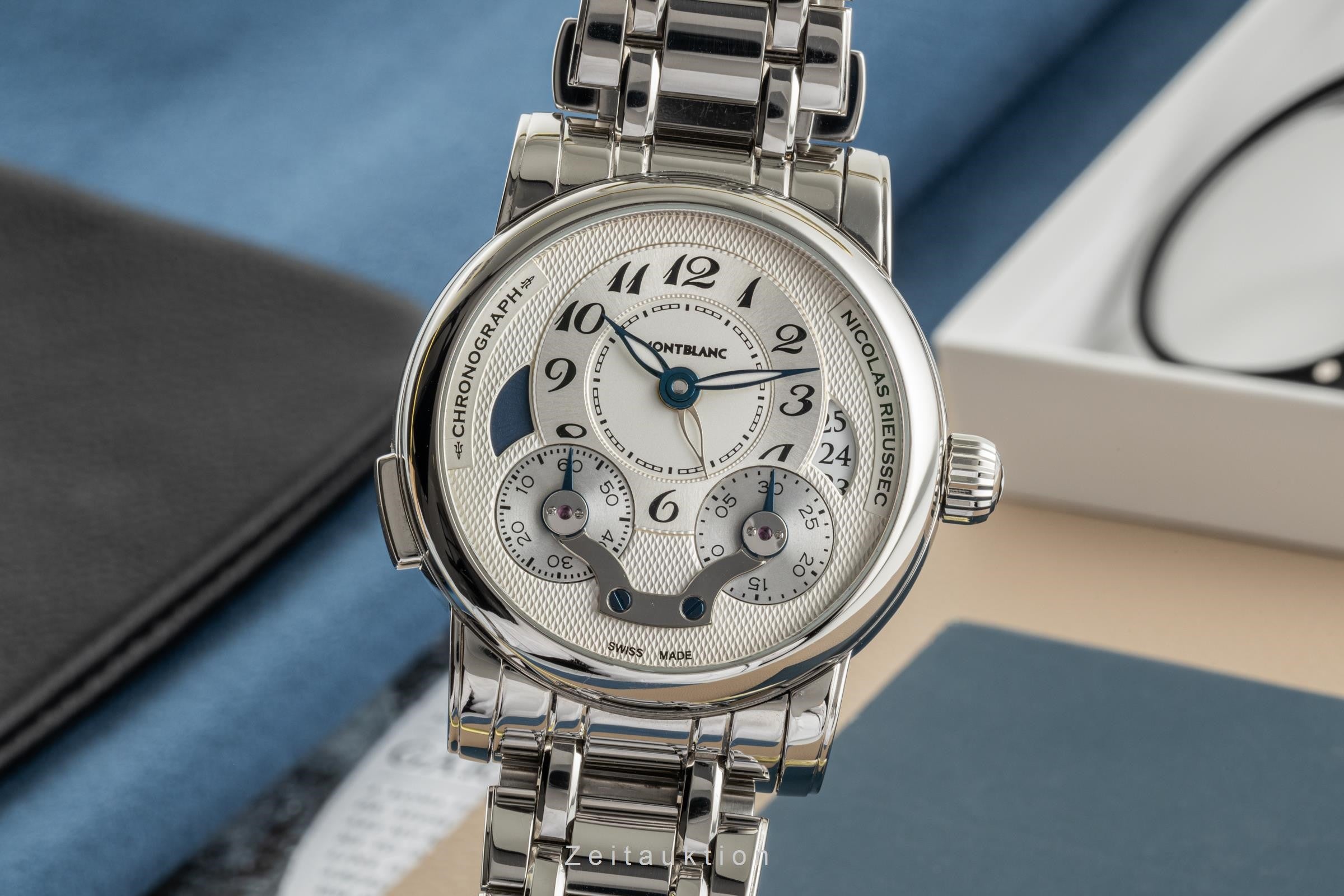 Montblanc Nicolas Rieussec chronograph steel automatic Kal. MBR200
