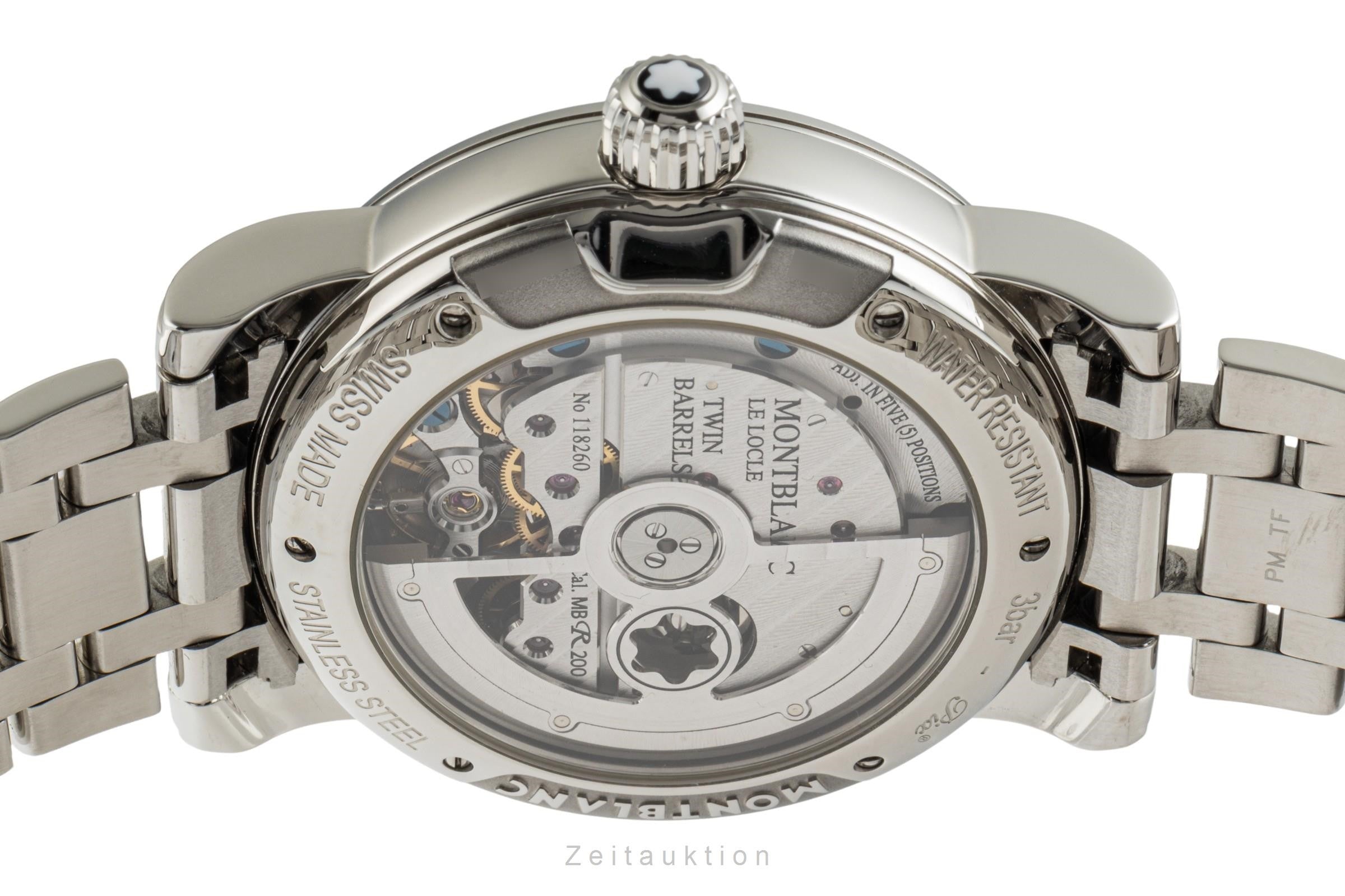 Montblanc Nicolas Rieussec cronógrafo acero automático reloj para caballeros 7138  [2400155]