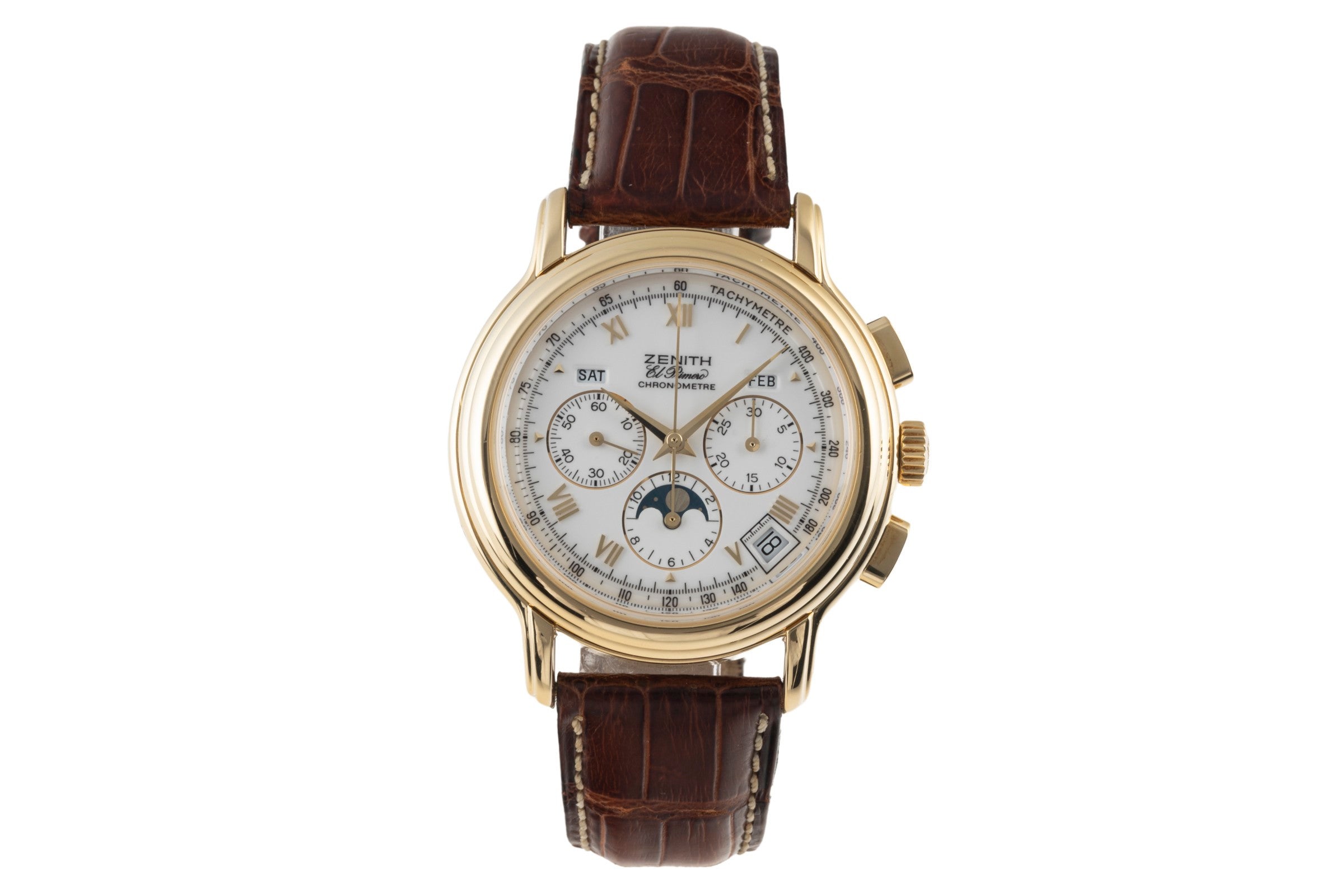 Zenith El Primero chronograph 18 ct gold automatic men's watch 30.0240.410  [2400176]