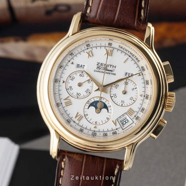 Zenith El Primero chronograph 18 ct gold automatic men's watch 30.0240.410  [2400176]