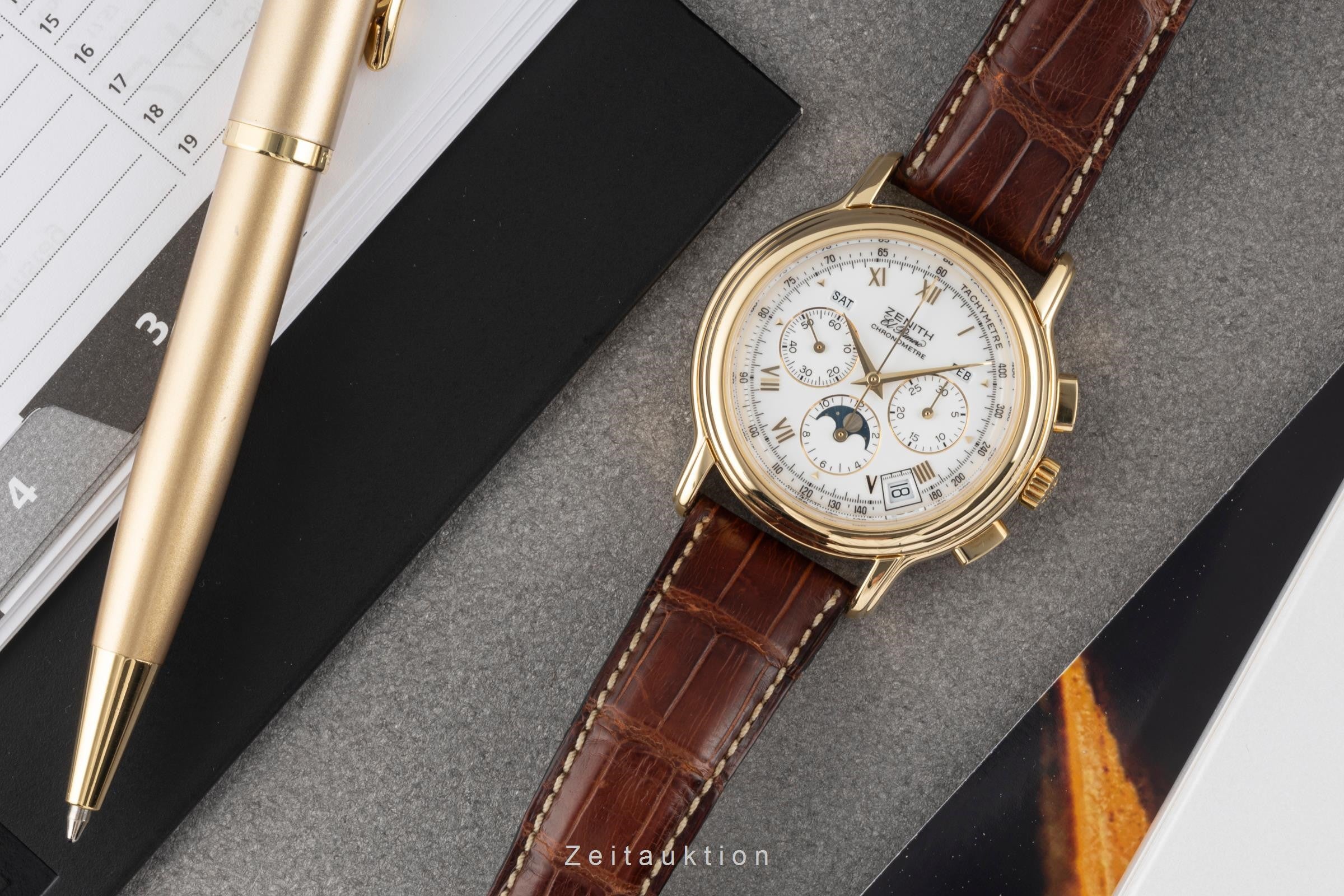 Zenith El Primero cronografo oro 18 ct automatismo 410Z Ref