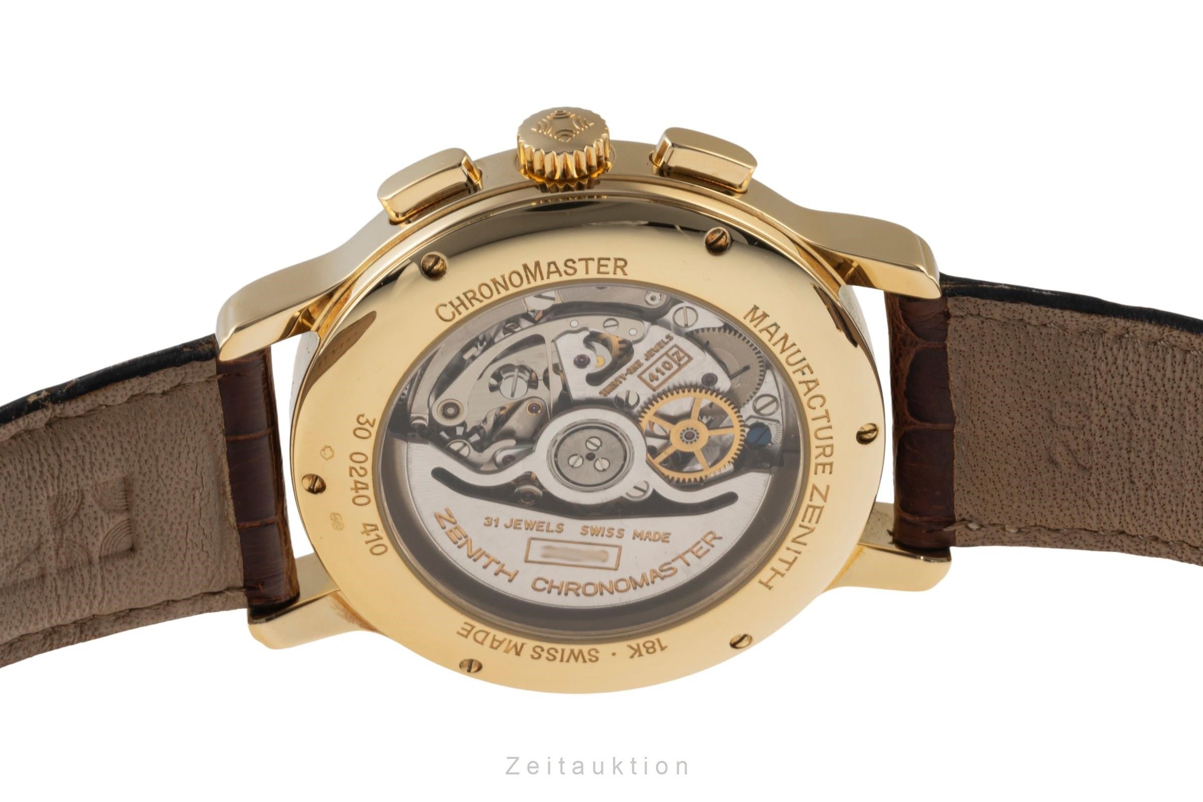 Zenith El Primero chronograph 18 ct gold automatic men's watch 30.0240.410  [2400176]