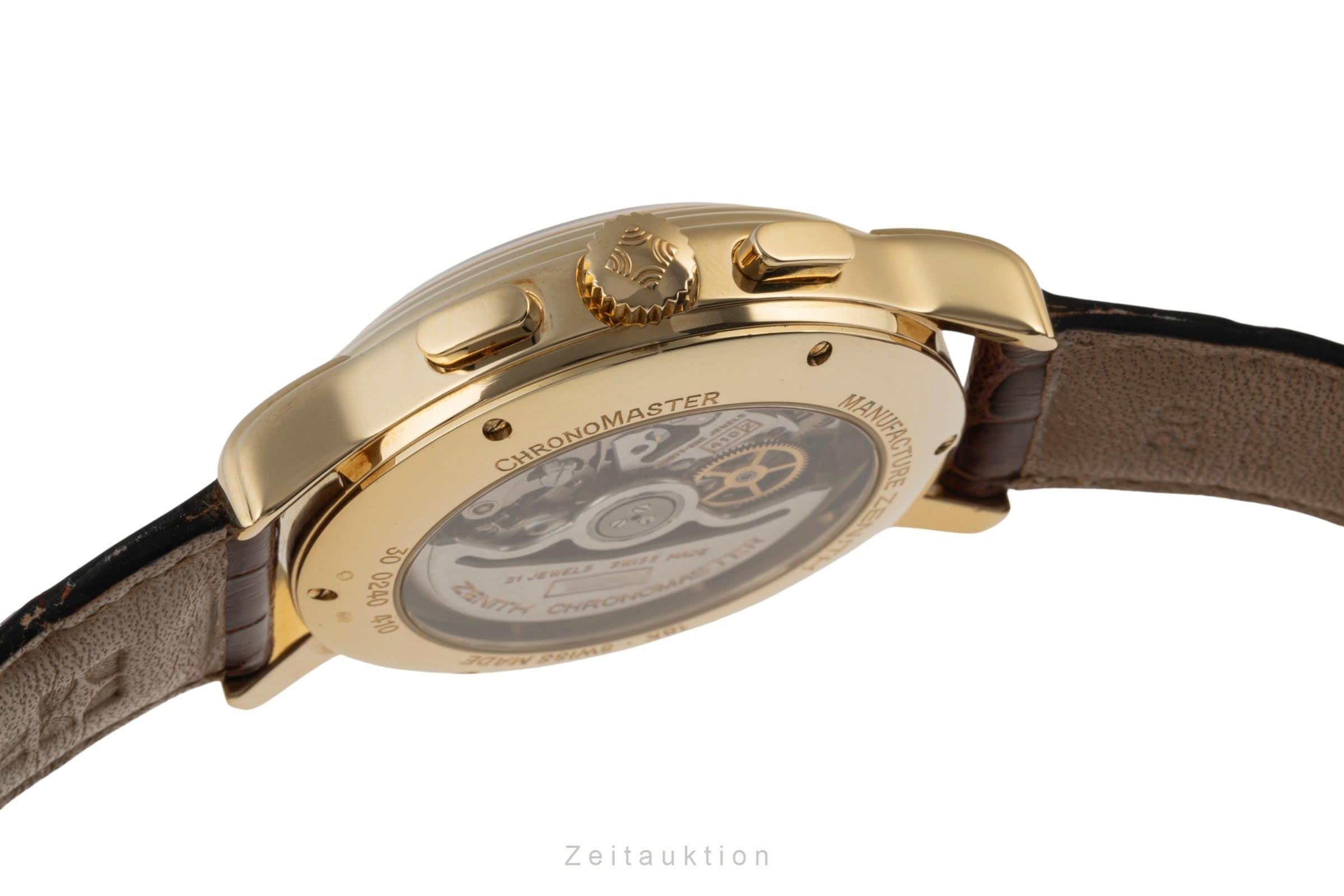 Zenith El Primero chronograph 18 ct gold automatic men's watch 30.0240.410  [2400176]