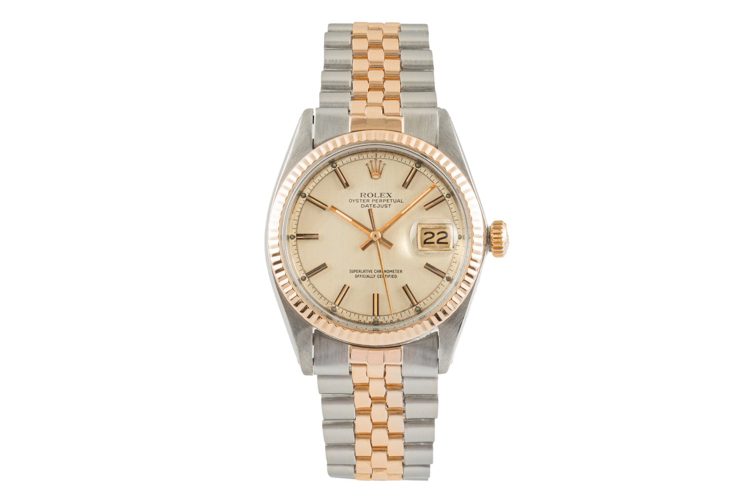 Rolex Datejust steel / gold automatic men's watch 1601  [2400229]