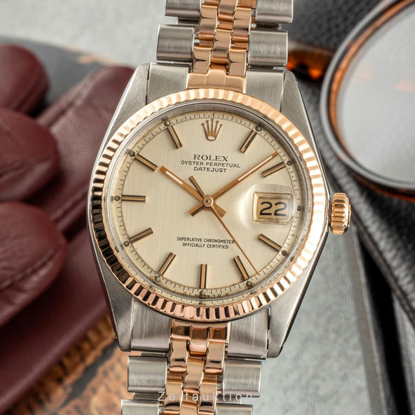 Rolex Datejust steel / gold automatic men's watch 1601  [2400229]