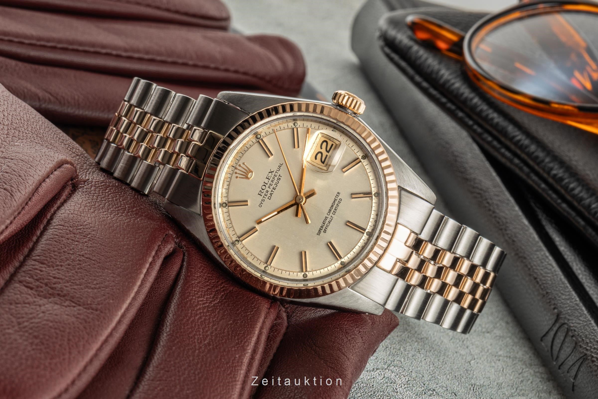 Rolex Datejust steel / gold automatic men's watch 1601  [2400229]