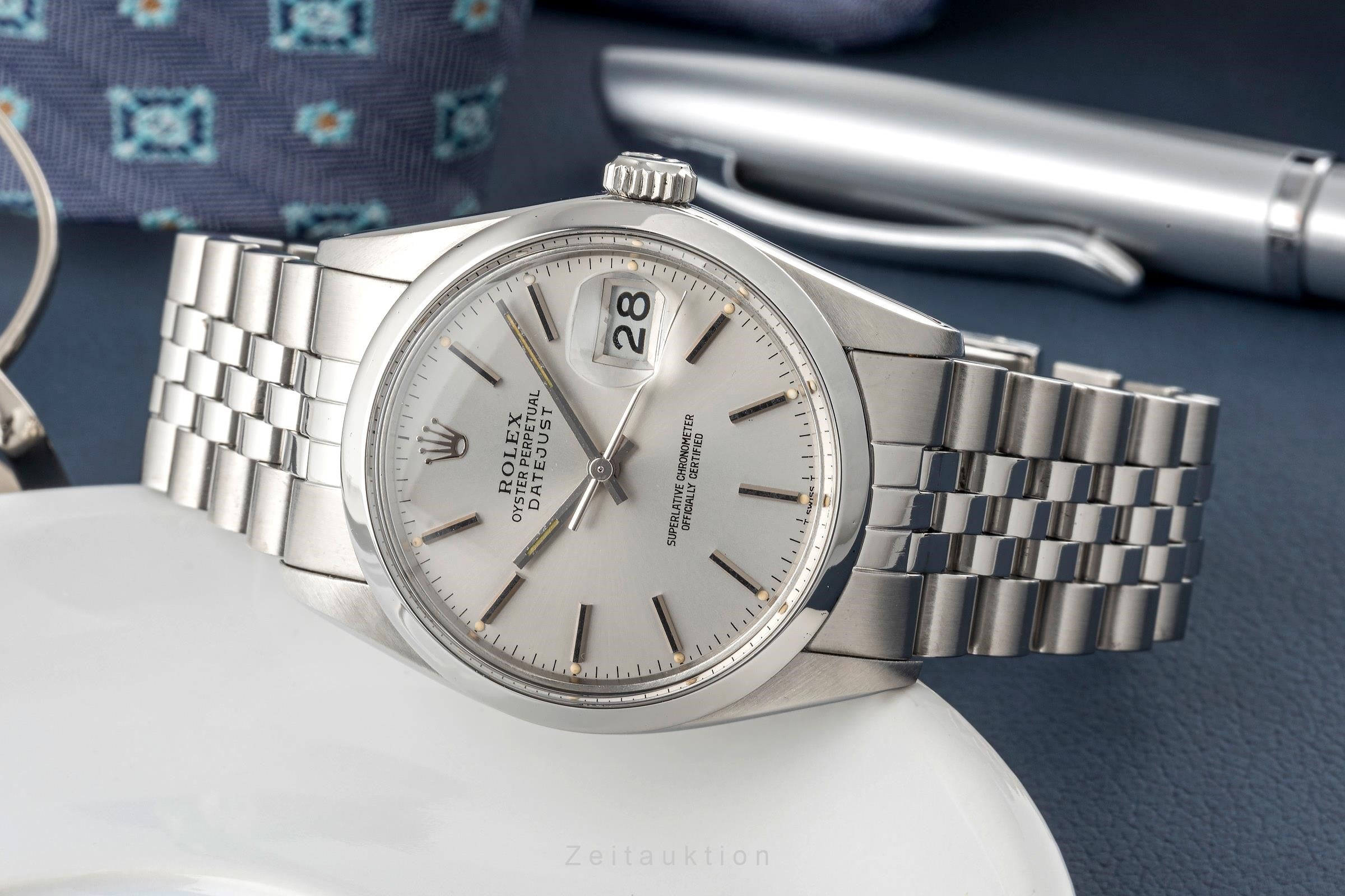 Rolex Datejust acciaio automatismo orologio da uomo 16000  [2400239]