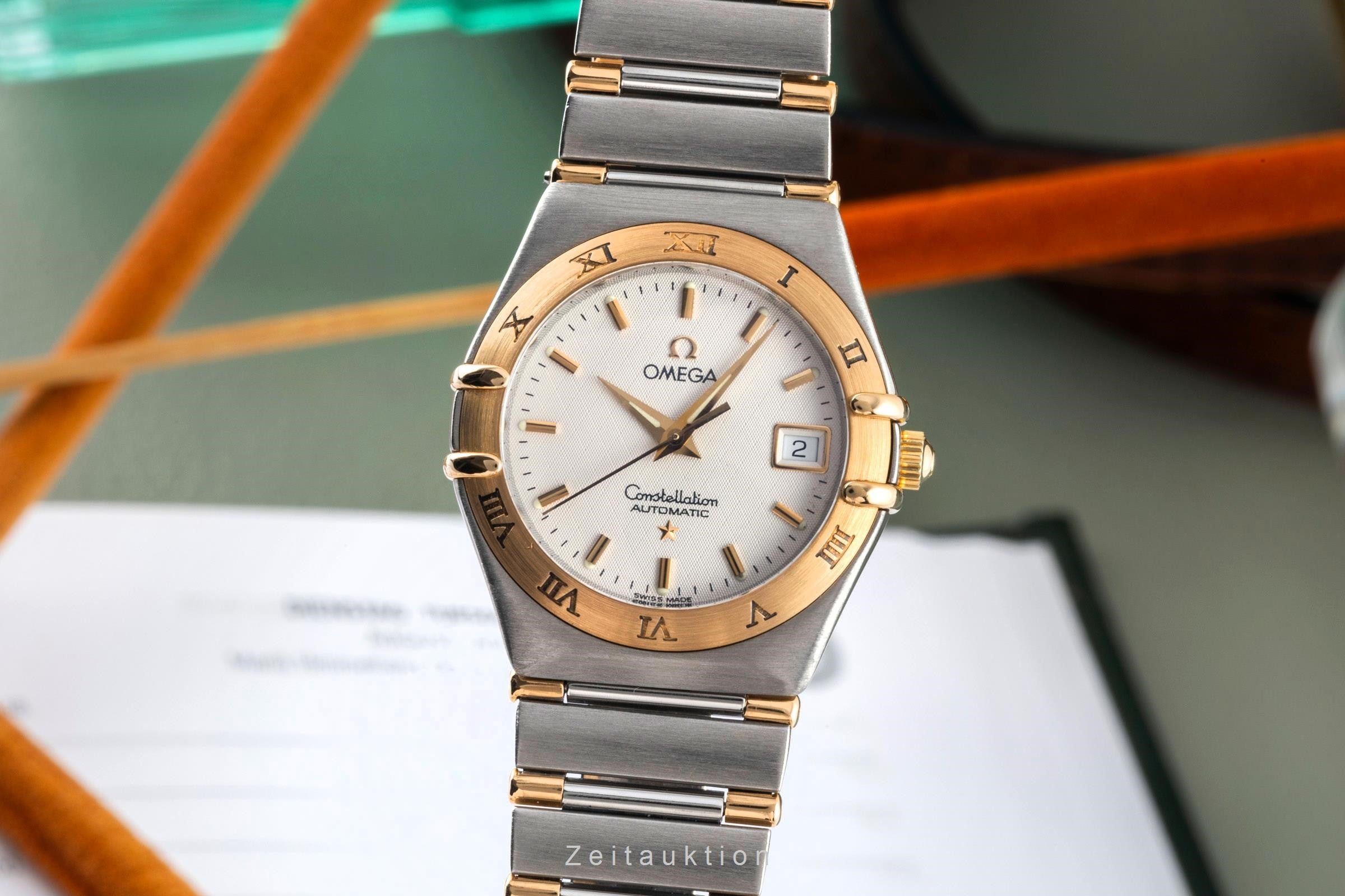 Omega Constellation steel / gold automatic women's watch 1392.30.00, 766.1201  [2400251]