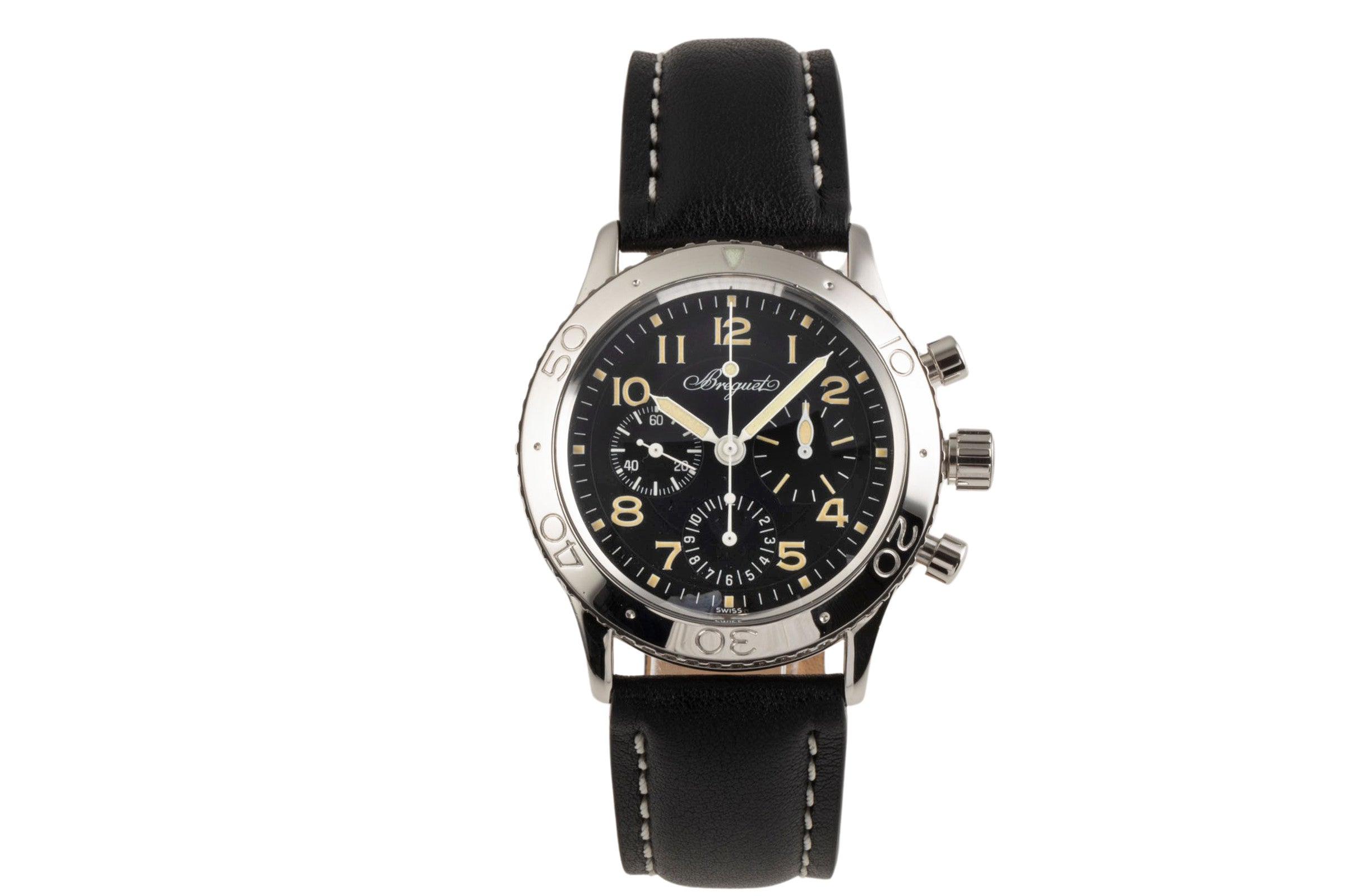 Breguet Type XX chronographe acier automatique montre pour hommes 3800/92/3W6  [2400282]