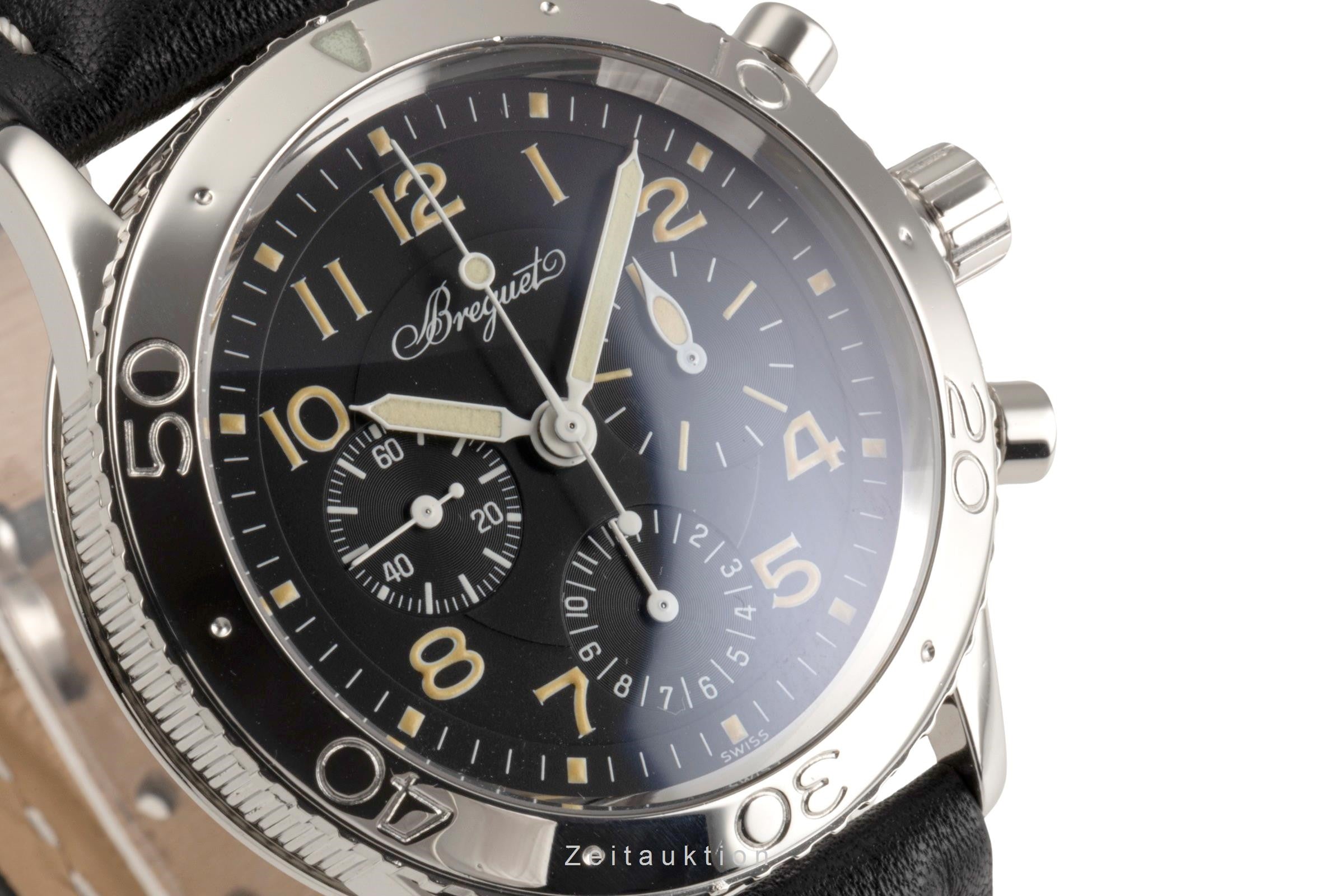 Breguet Type XX chronographe acier automatique montre pour hommes 3800/92/3W6  [2400282]