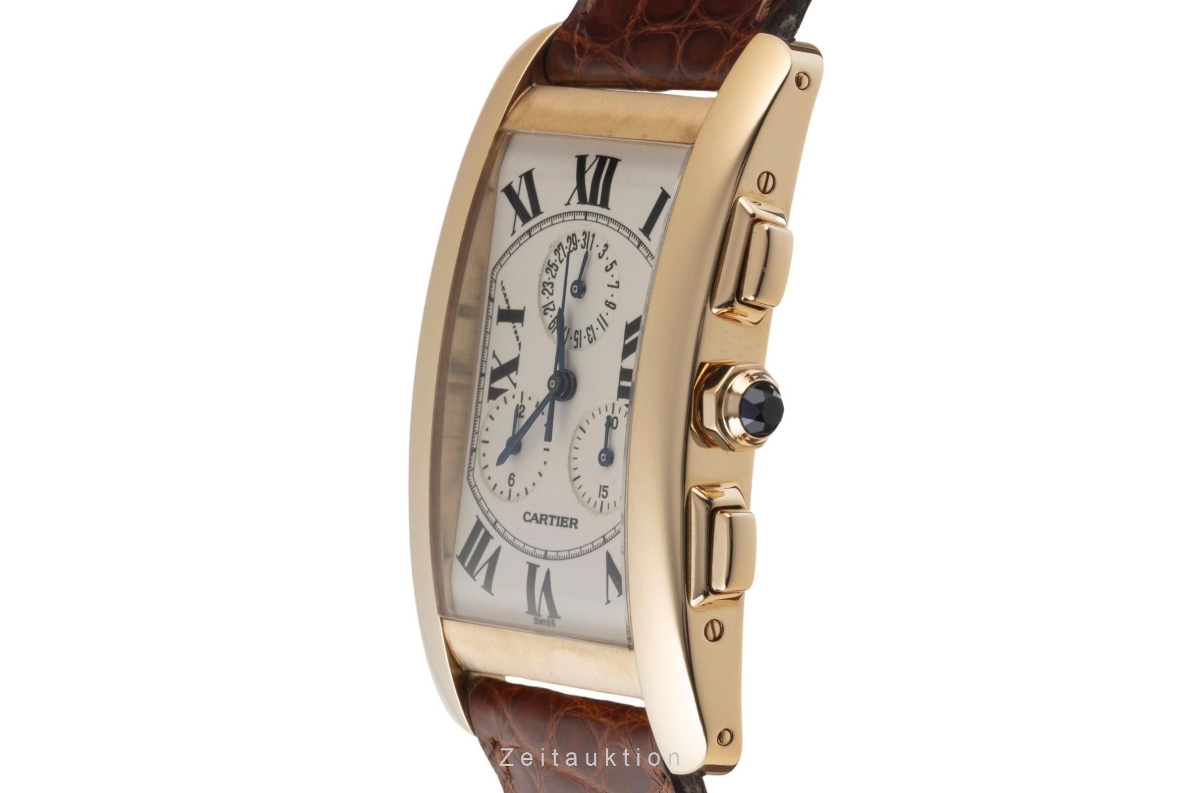 Cartier Tank Américaine chronographe or 18 ct quartz montre pour hommes W2601156, 1730  [2400299]