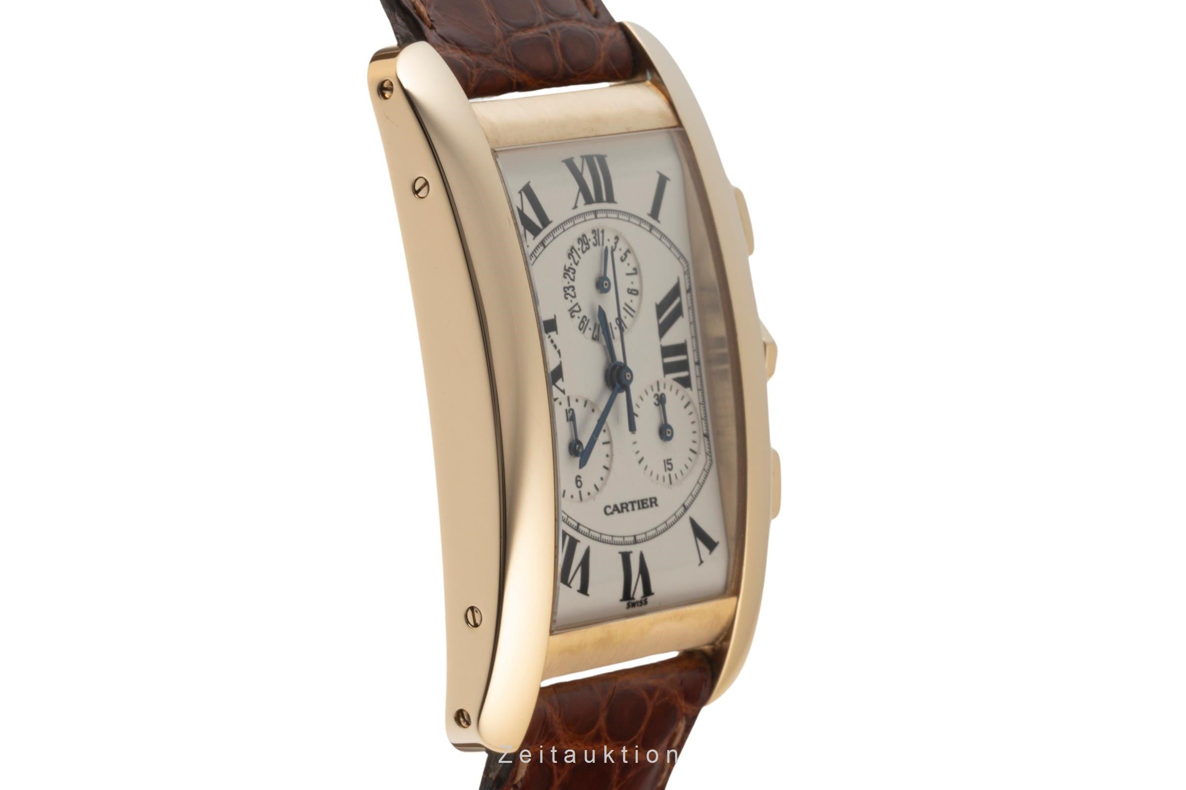Cartier Tank Américaine chronographe or 18 ct quartz montre pour hommes W2601156, 1730  [2400299]