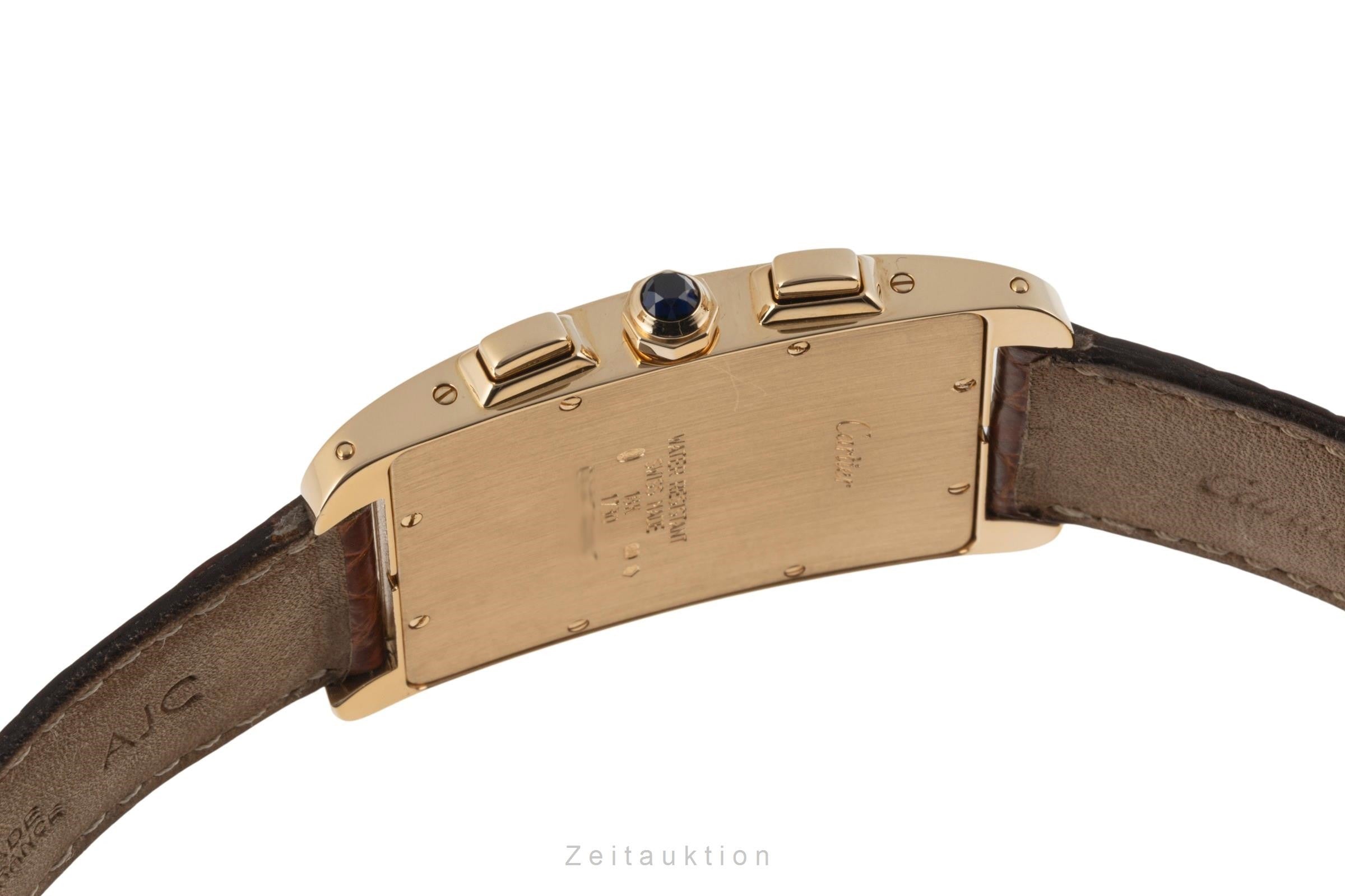 Cartier Tank Américaine chronographe or 18 ct quartz montre pour hommes W2601156, 1730  [2400299]