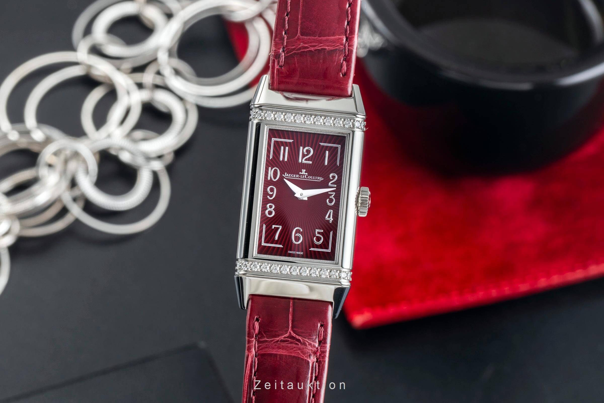 Jaeger LeCoultre Reverso acero cuarzo reloj para damas  201.8.47, Q3288560 LP: 8250EUR  [2400326]