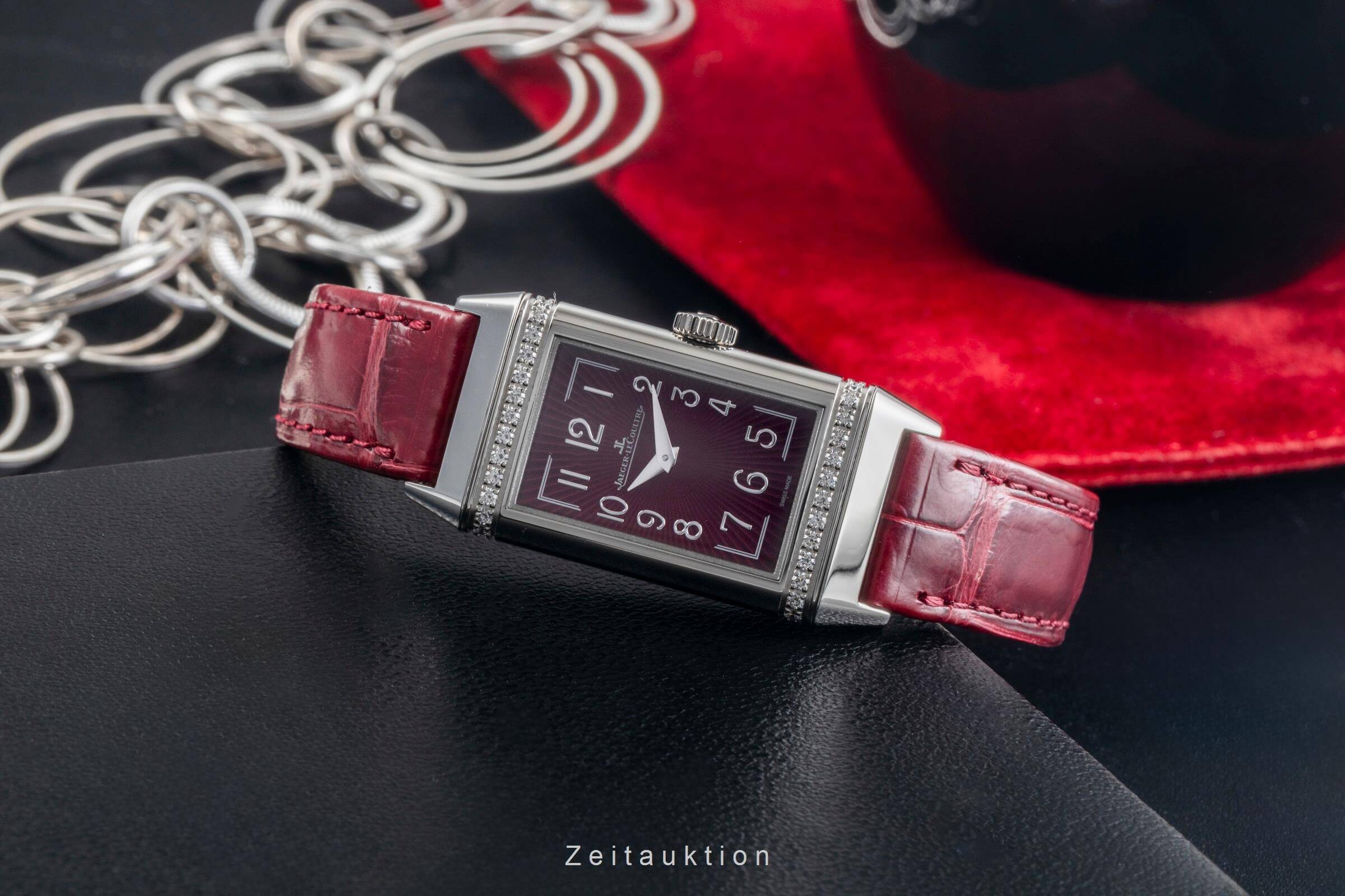 Jaeger LeCoultre Reverso acero cuarzo reloj para damas  201.8.47, Q3288560 LP: 8250EUR  [2400326]