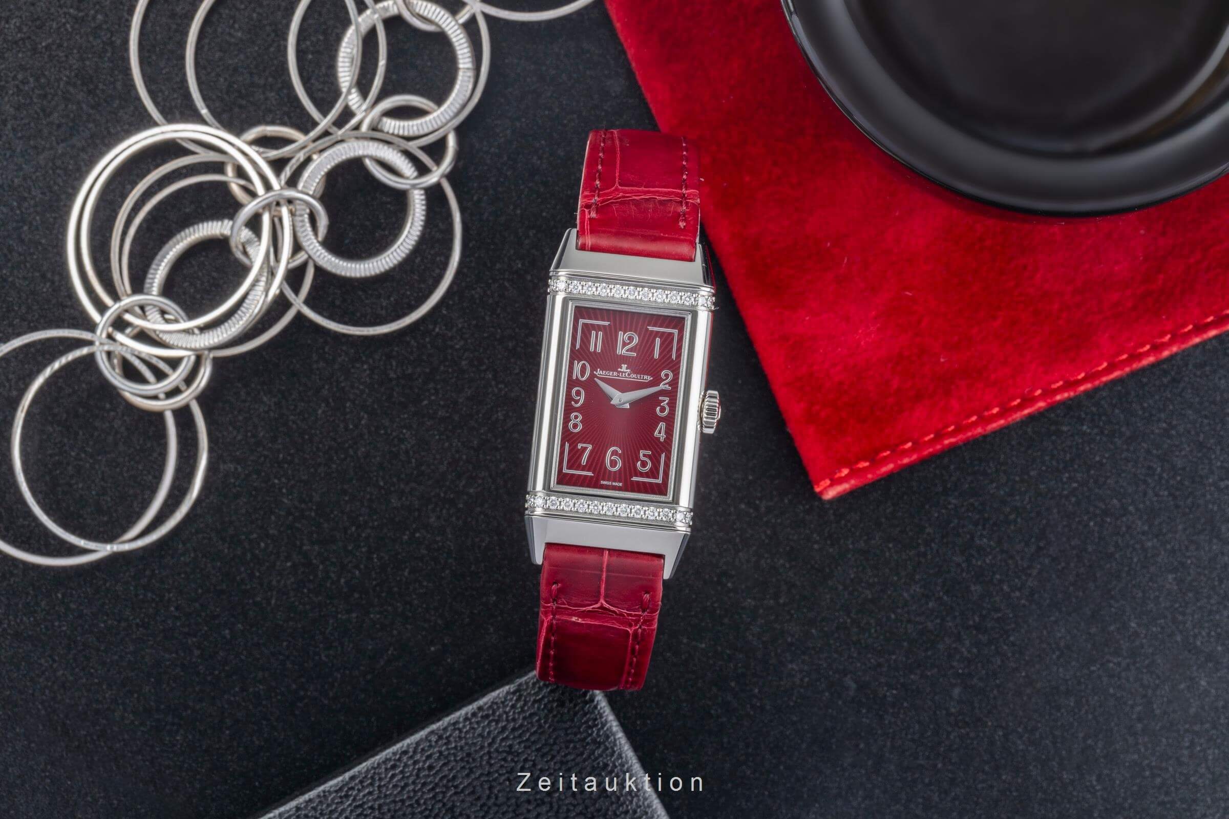 Jaeger LeCoultre Reverso acero cuarzo reloj para damas  201.8.47, Q3288560 LP: 8250EUR  [2400326]