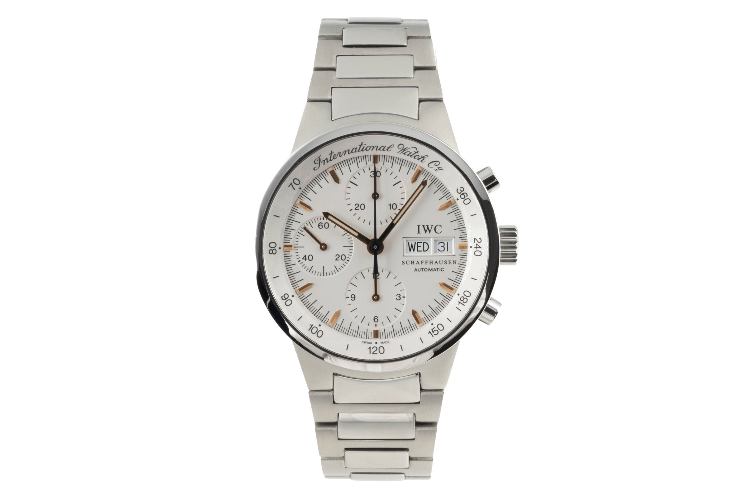 IWC GST Chronograph Edelstahl Automatik Herrenuhr Ref. IW370713 B&P 2003 [2400351]