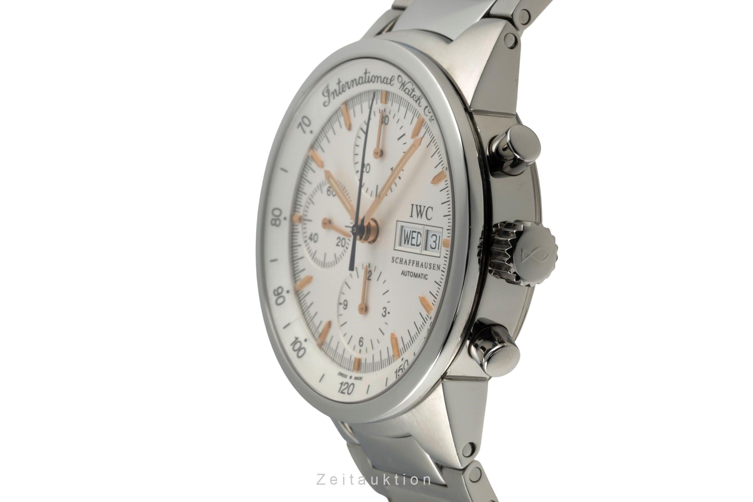 IWC GST Chronograph Edelstahl Automatik Herrenuhr Ref. IW370713 B&P 2003 [2400351]