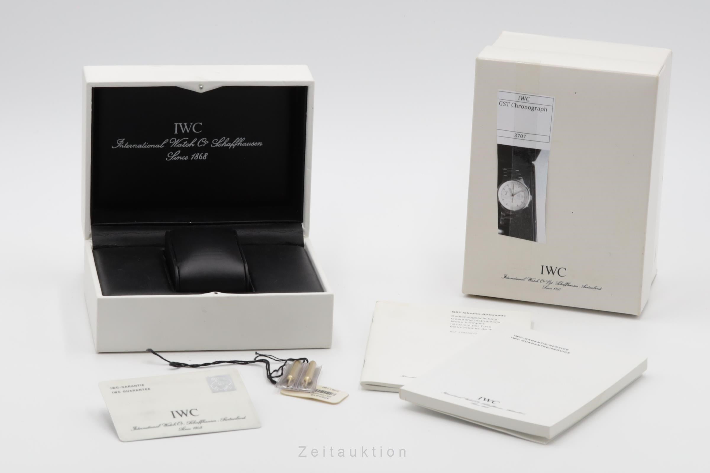 IWC GST Chronograph Edelstahl Automatik Herrenuhr Ref. IW370713 B&P 2003 [2400351]