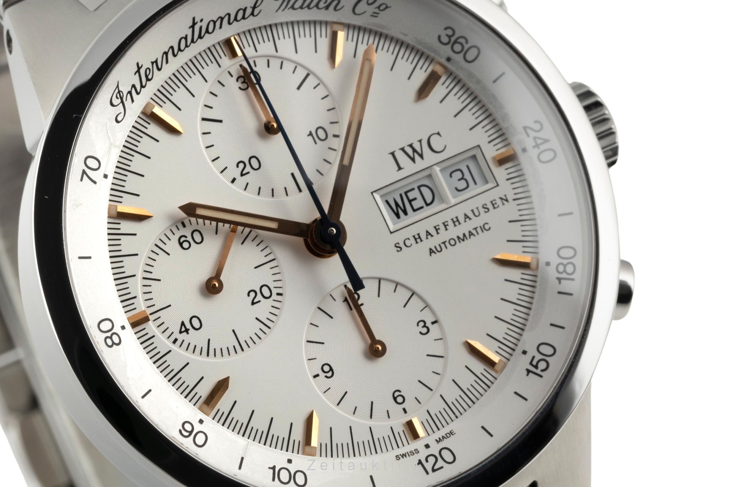 IWC GST Chronograph Edelstahl Automatik Herrenuhr Ref. IW370713 B&P 2003 [2400351]