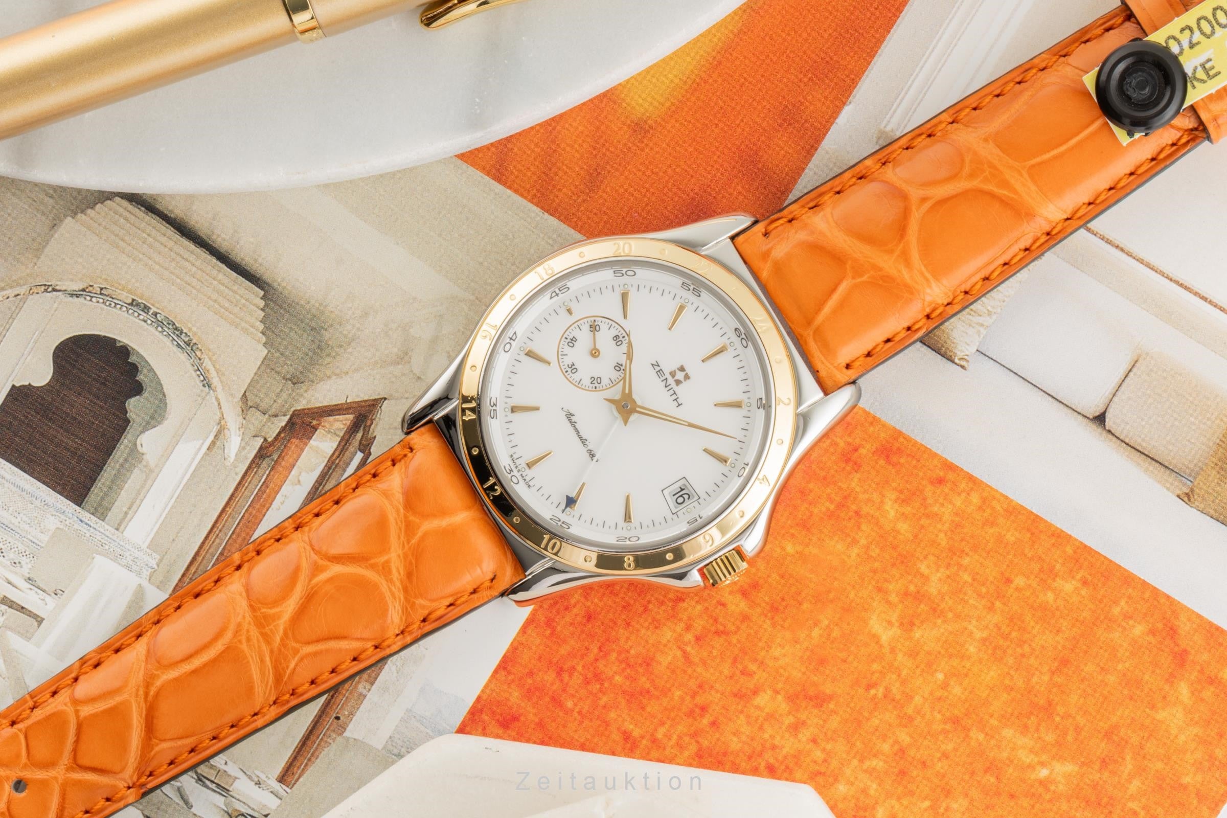 Zenith Elite acier / or  automatique montre pour hommes 90/410030.682  [2400374]