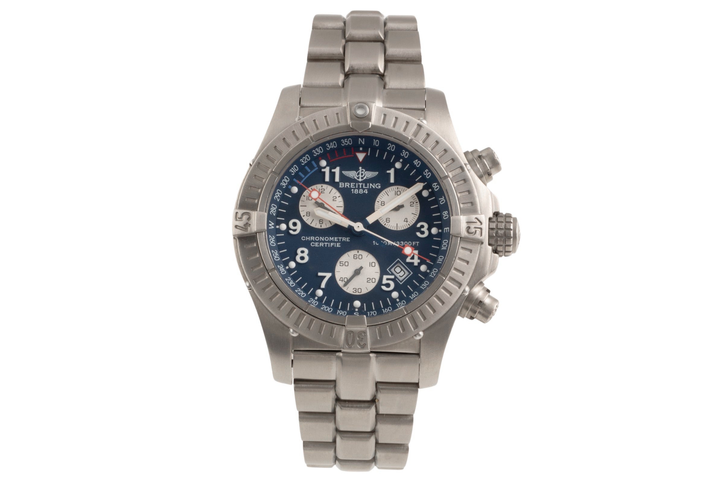 Breitling Avenger chronograph titanium quartz Kal. B73 Ref. E73360
