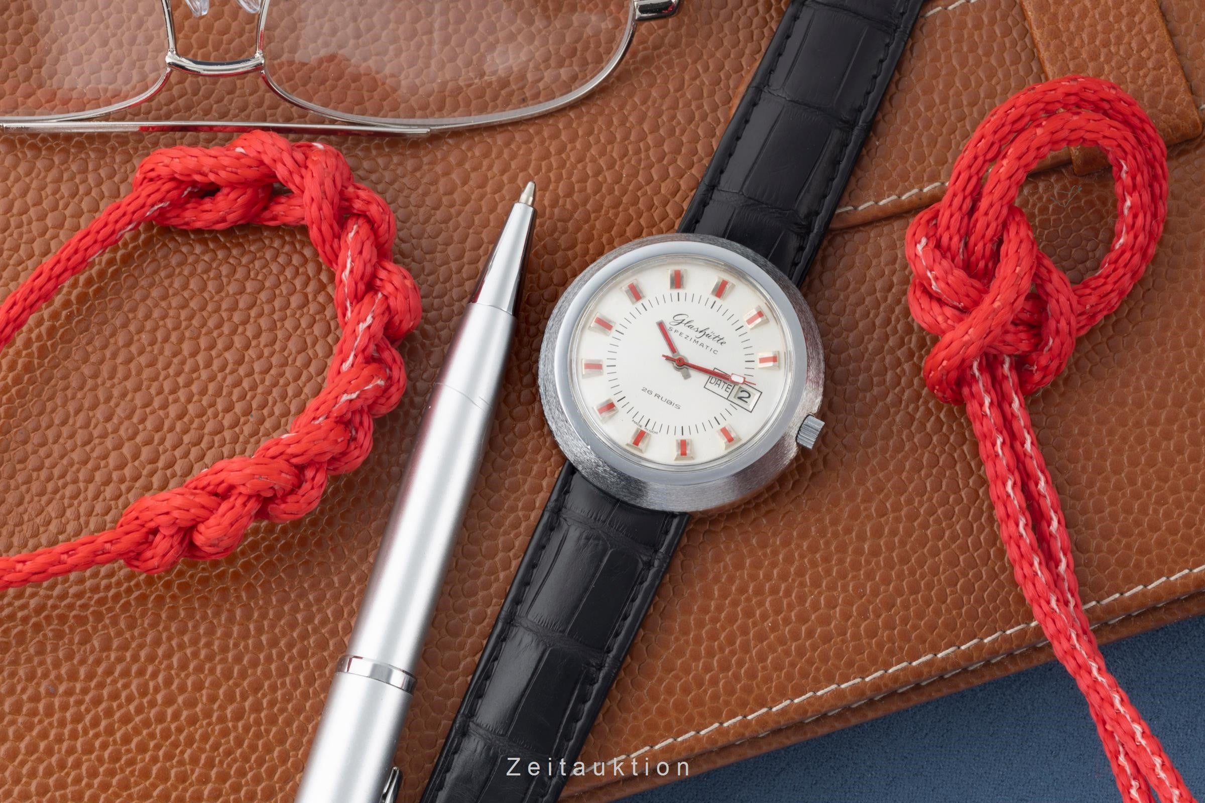 Glashütte Spezimatic laiton chromé automatique montre pour hommes  [2400404]