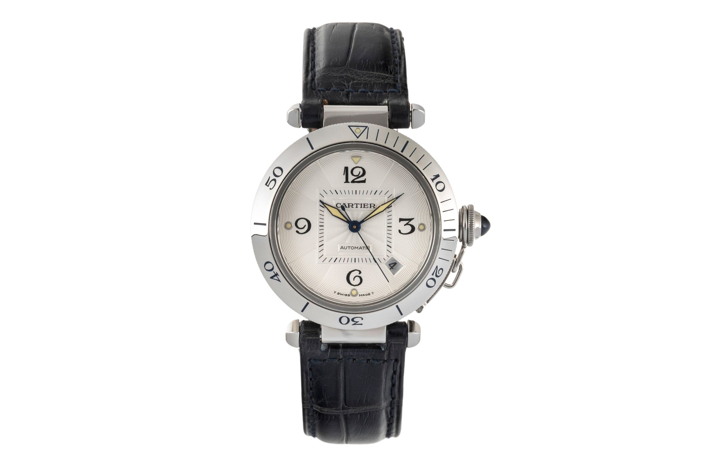 Cartier Pasha acciaio automatismo orologio da uomo W3103155, 2378 LP: 7300EUR  [2400459]