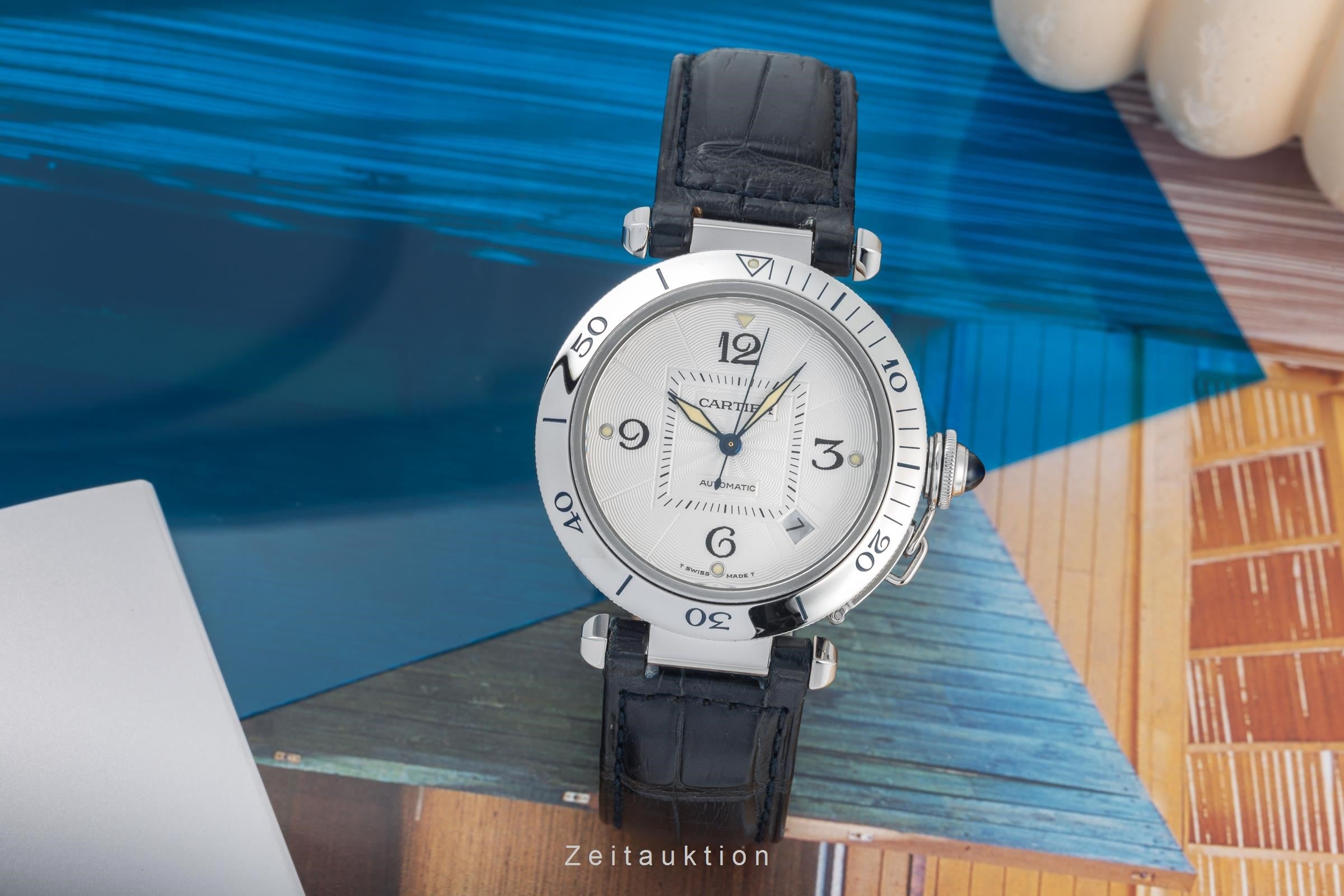 Cartier Pasha acciaio automatismo orologio da uomo W3103155, 2378 LP: 7300EUR  [2400459]