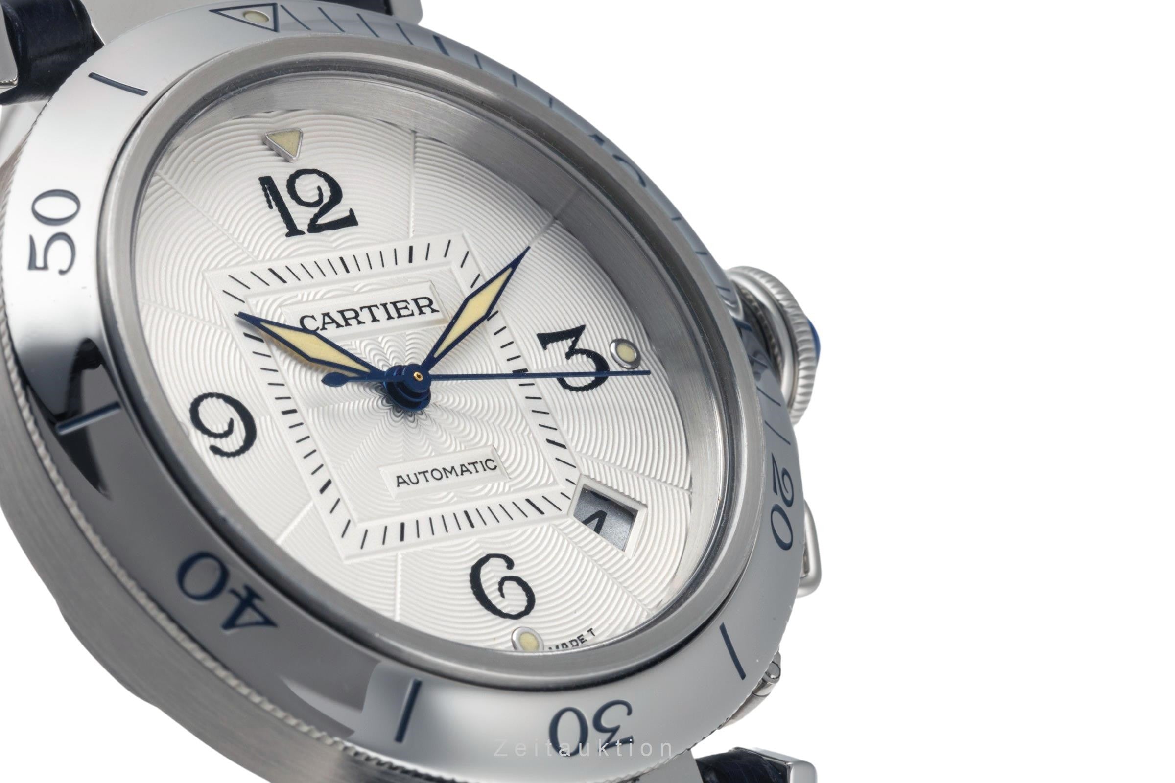 Cartier Pasha acciaio automatismo orologio da uomo W3103155, 2378 LP: 7300EUR  [2400459]