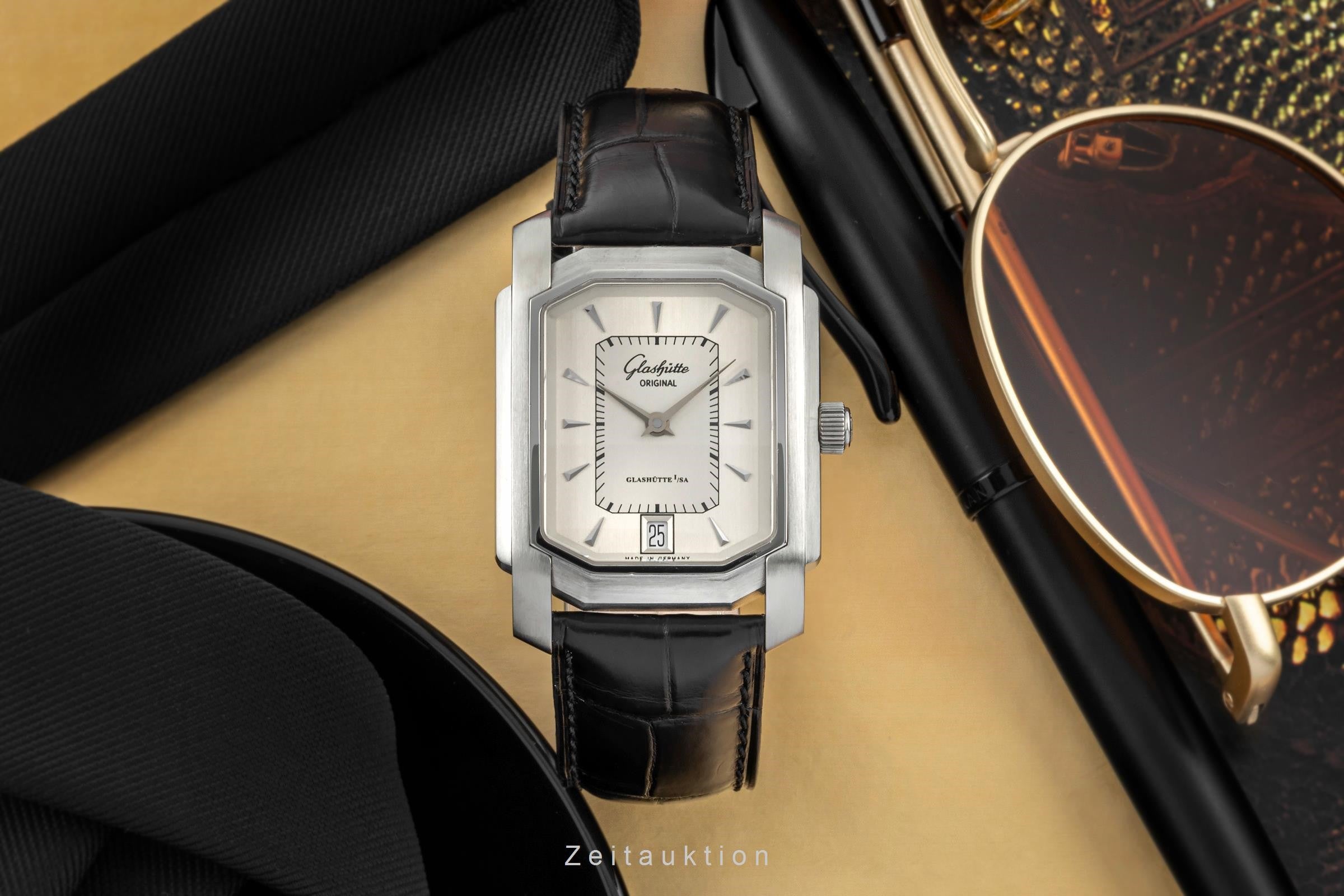 Glashütte Senator acciaio automatismo orologio da uomo 39-20-01-01-04  [2400487]