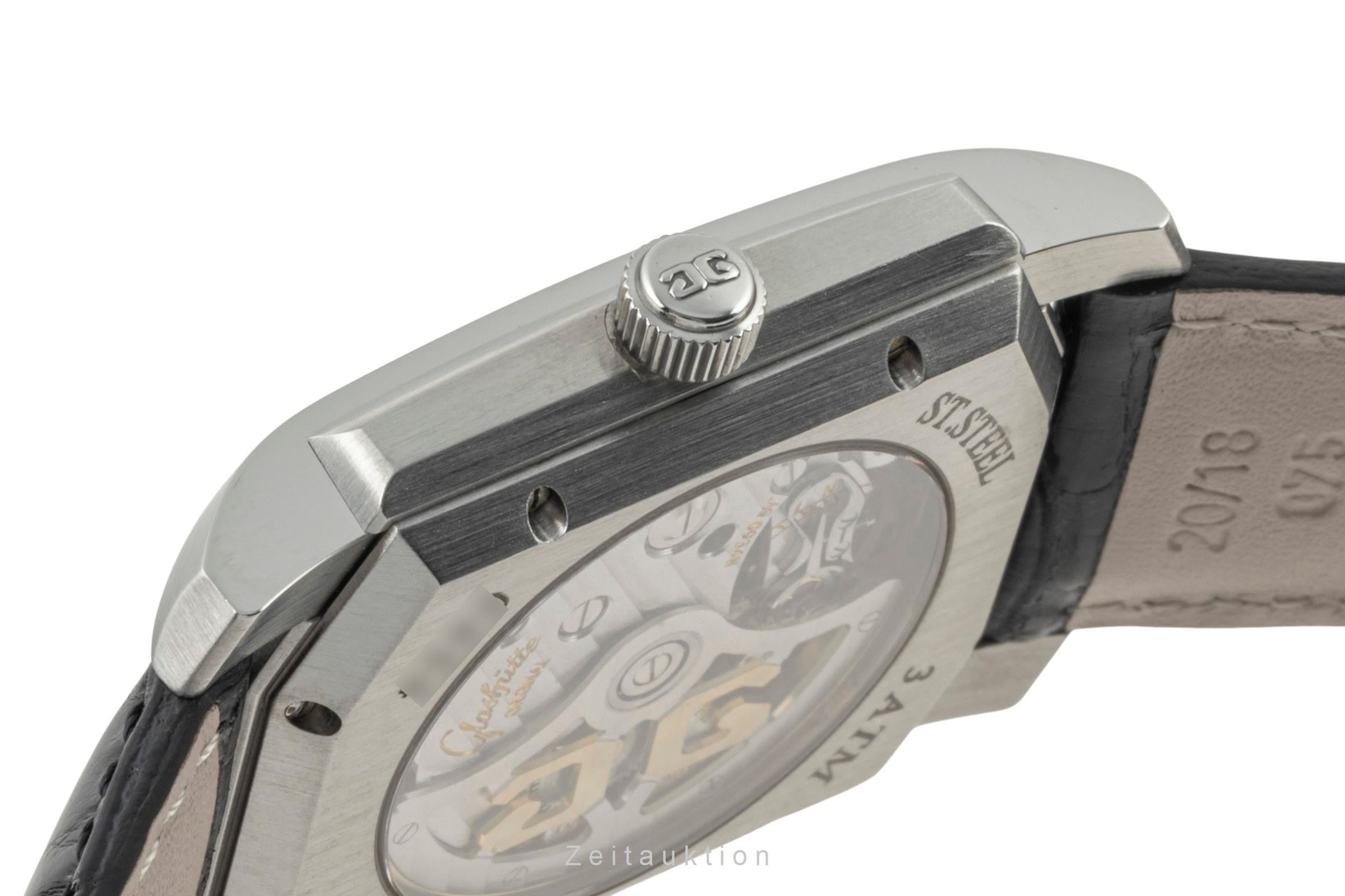 Glashütte Senator acciaio automatismo orologio da uomo 39-20-01-01-04  [2400487]