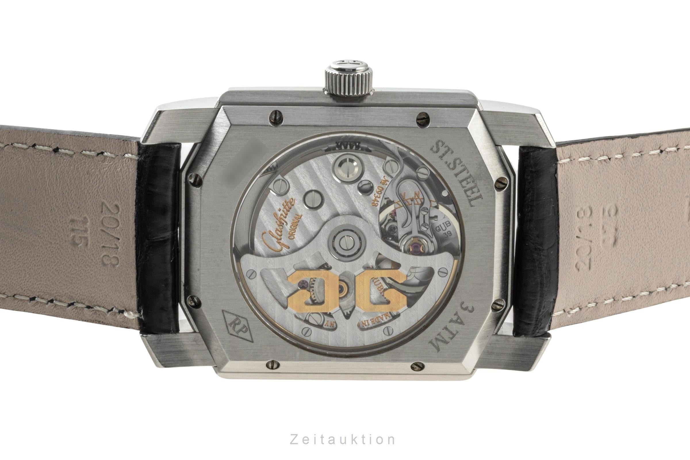 Glashütte Senator acciaio automatismo orologio da uomo 39-20-01-01-04  [2400487]