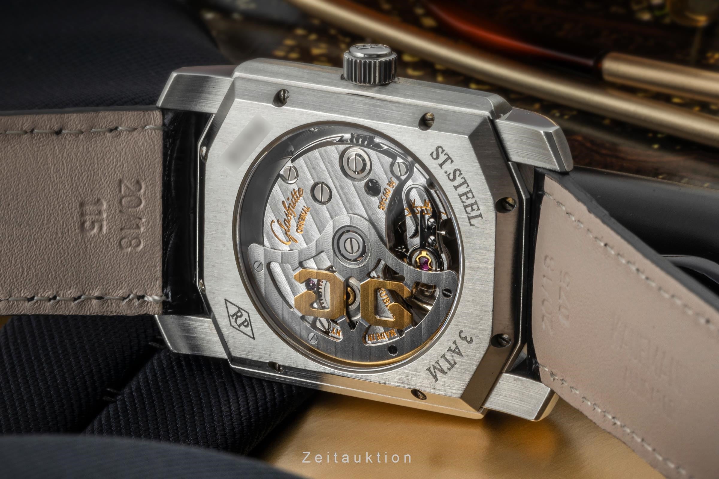 Glashütte Senator acciaio automatismo orologio da uomo 39-20-01-01-04  [2400487]