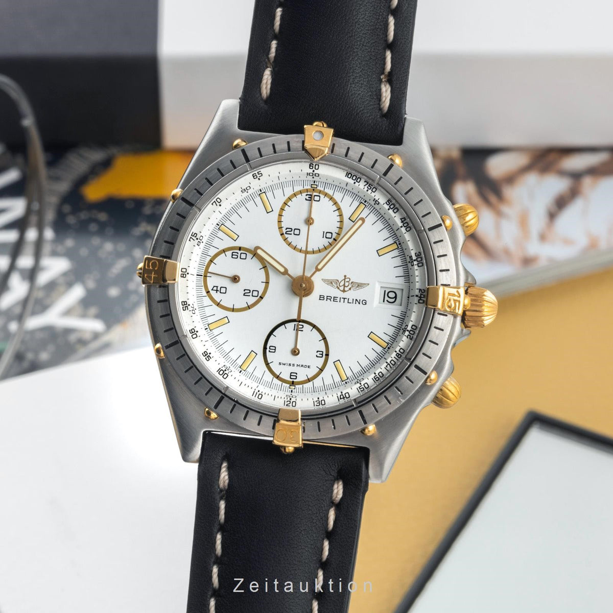 Breitling Chronomat cronografo acciaio dorato automatismo Ref - Main Image