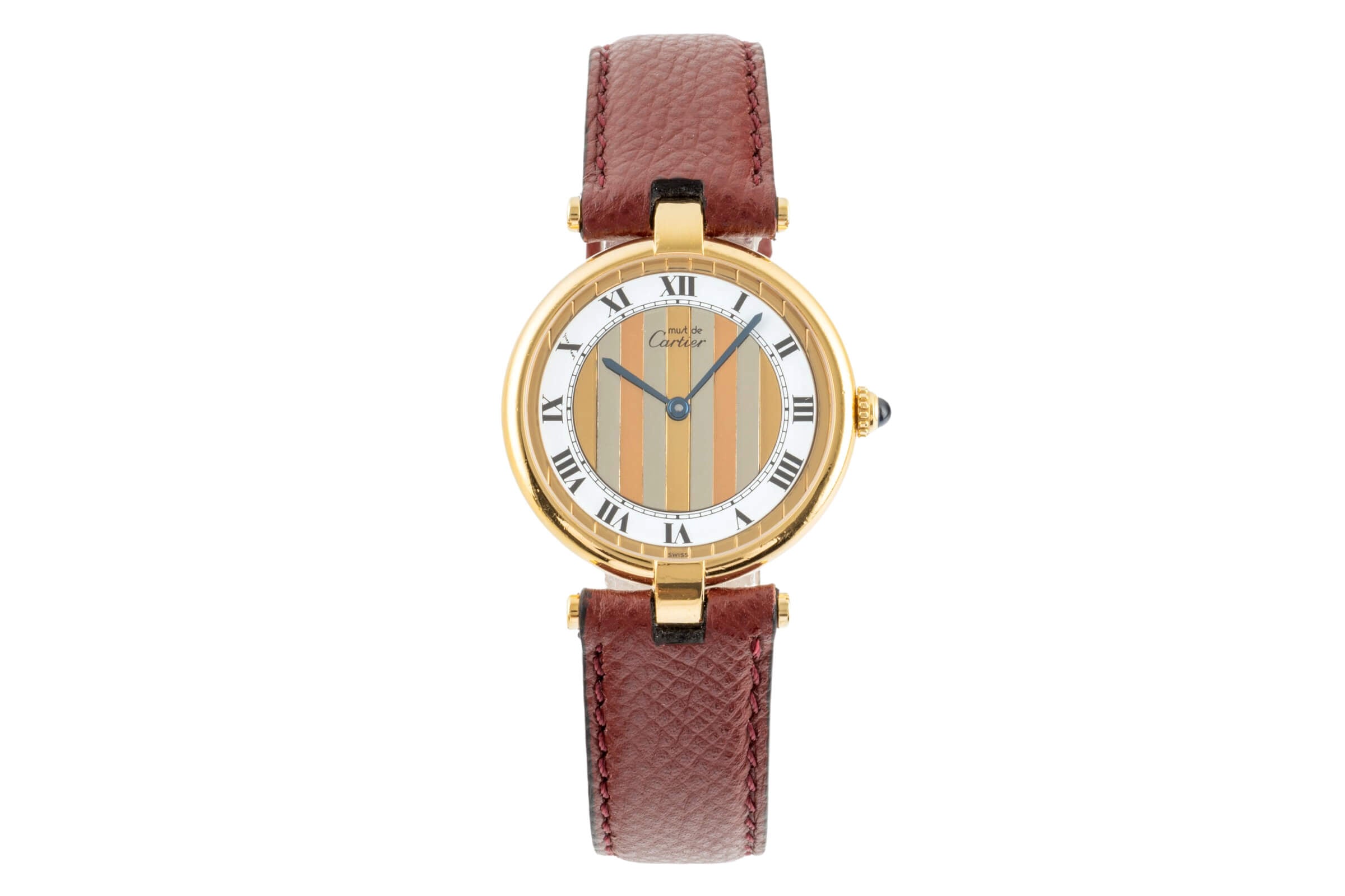 Cartier Vermeil argent doré quartz montre pour femmes 590003  [2400526]