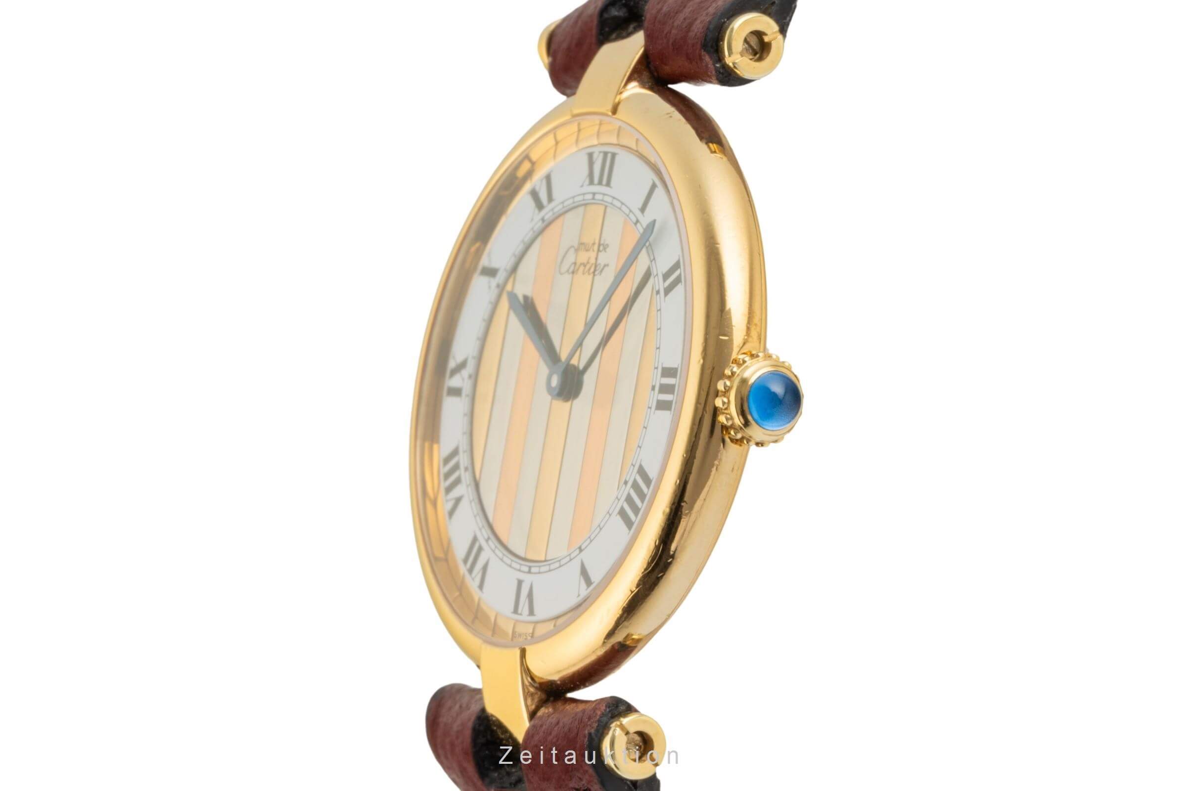 Cartier Vermeil argent doré quartz montre pour femmes 590003  [2400526]