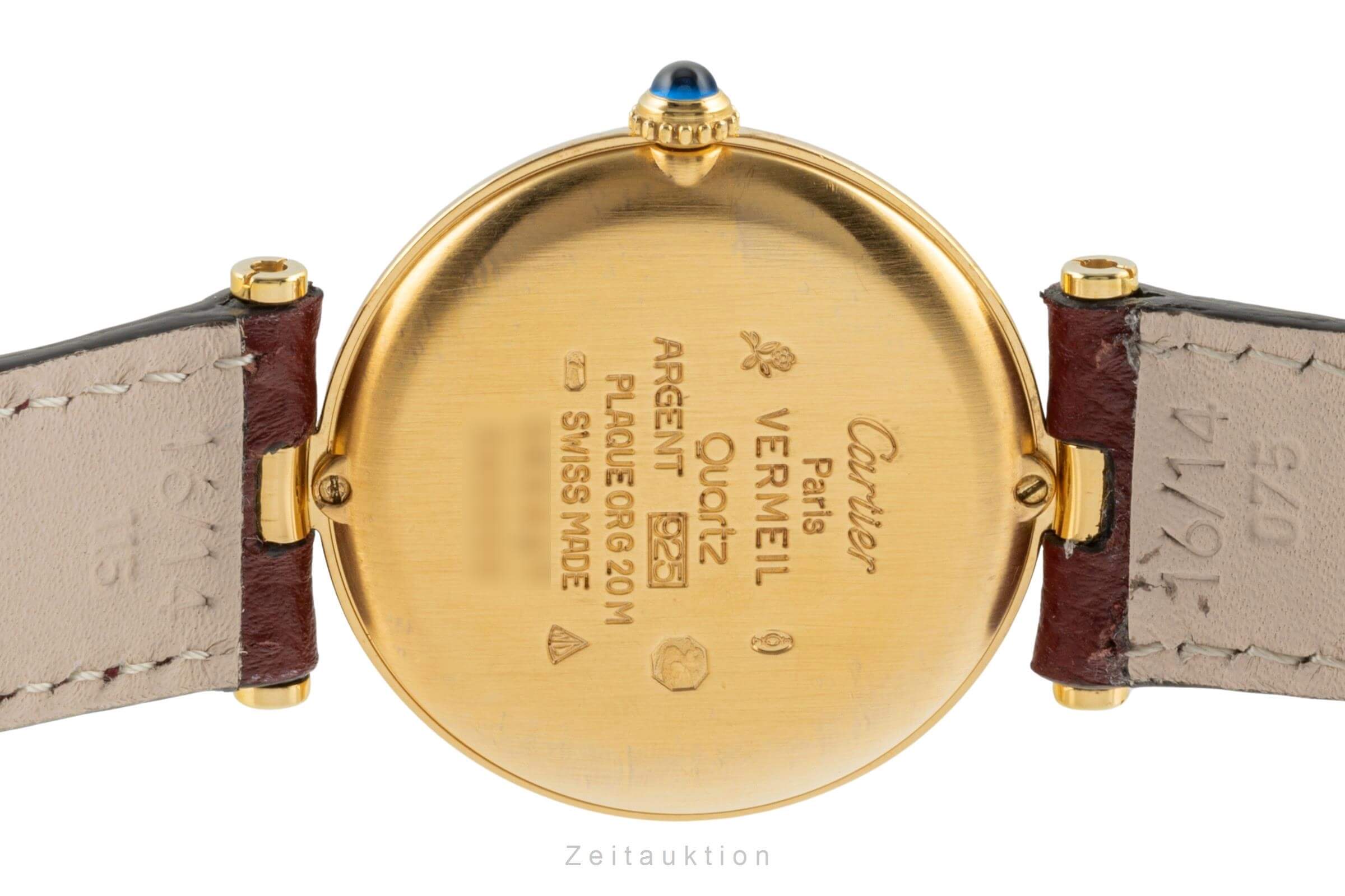 Cartier Vermeil argent doré quartz montre pour femmes 590003  [2400526]