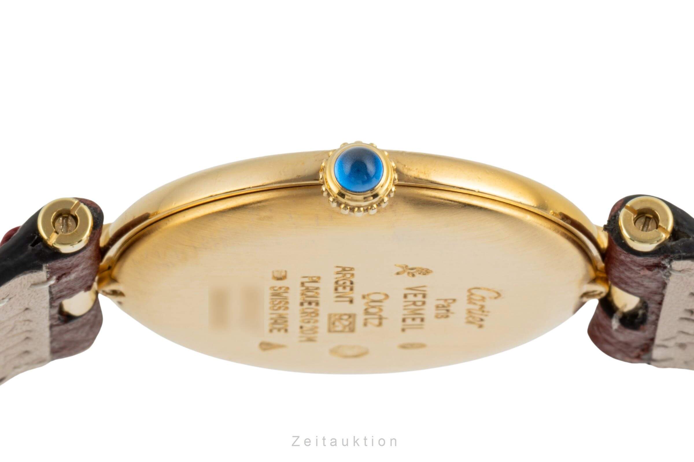 Cartier Vermeil argent doré quartz montre pour femmes 590003  [2400526]