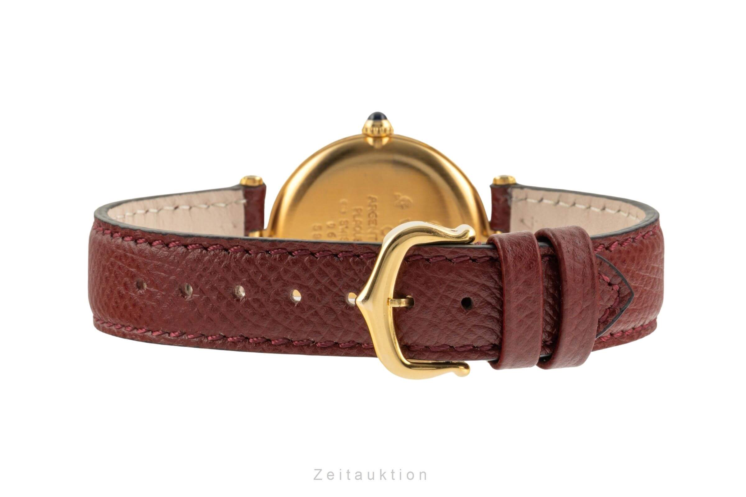 Cartier Vermeil argent doré quartz montre pour femmes 590003  [2400526]