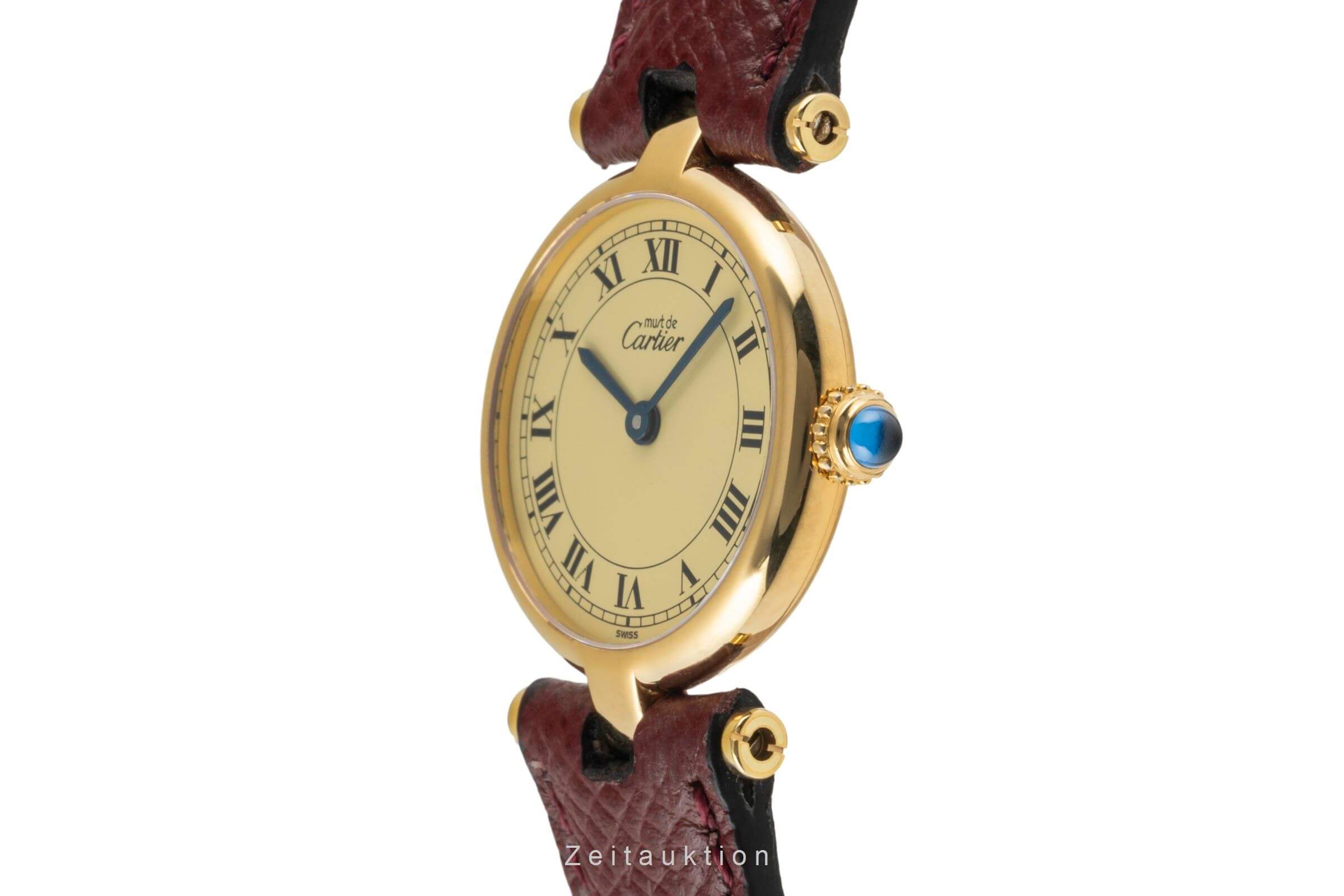Cartier Vermeil argento dorato quarzo orologio da donna 590004  [2400570]
