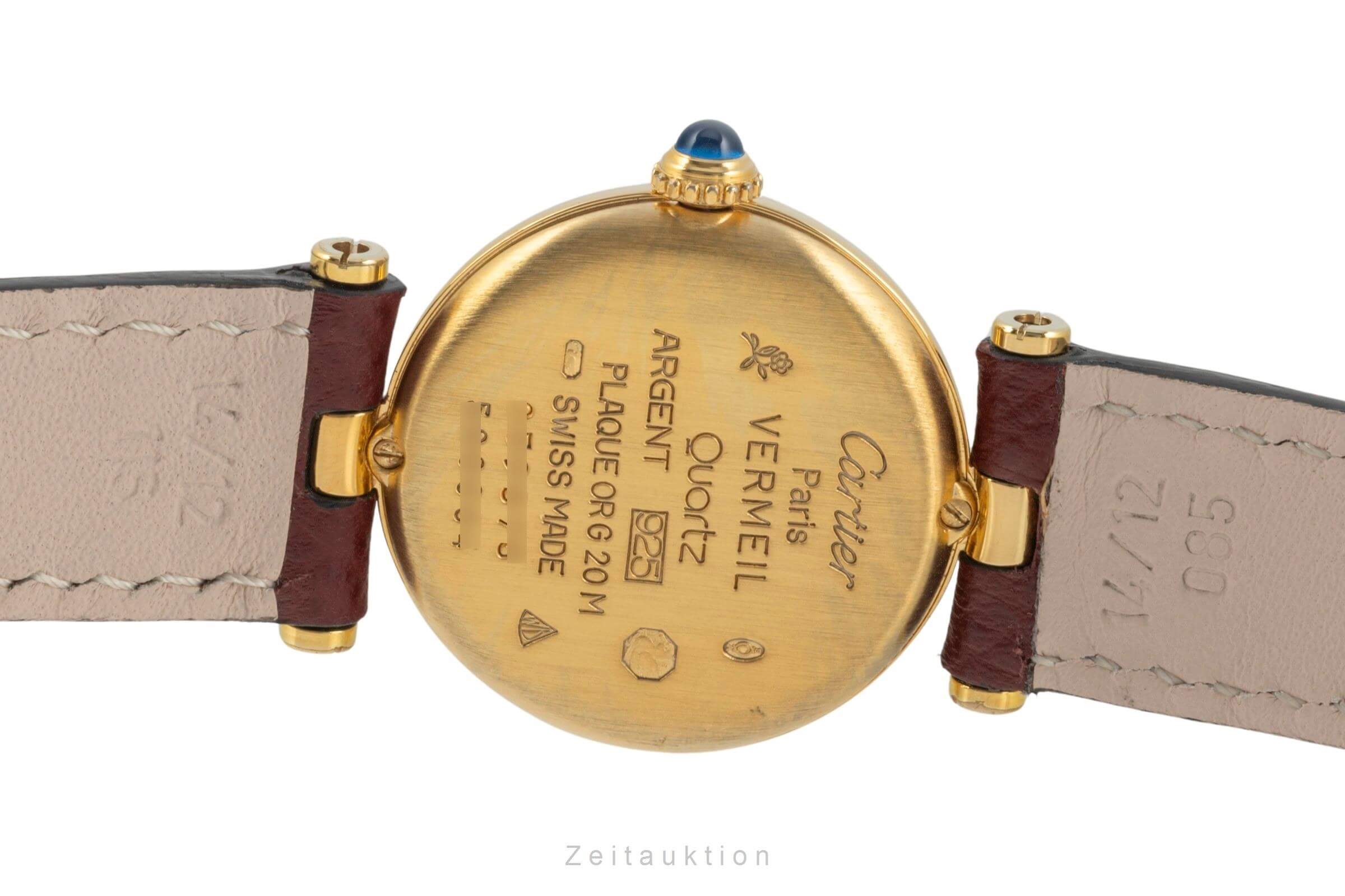 Cartier Vermeil argento dorato quarzo orologio da donna 590004  [2400570]