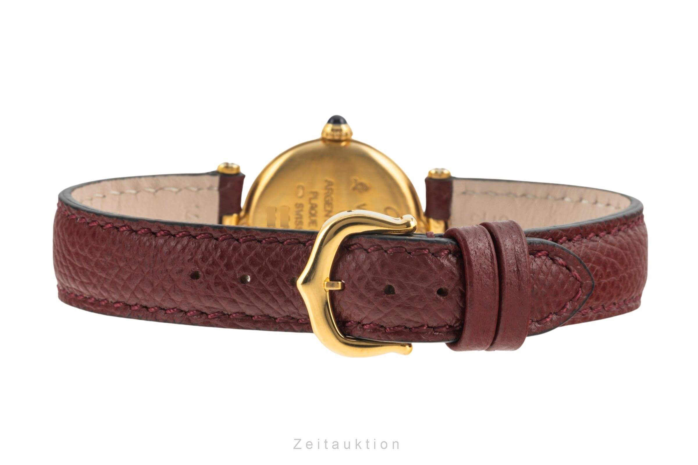 Cartier Vermeil argento dorato quarzo orologio da donna 590004  [2400570]